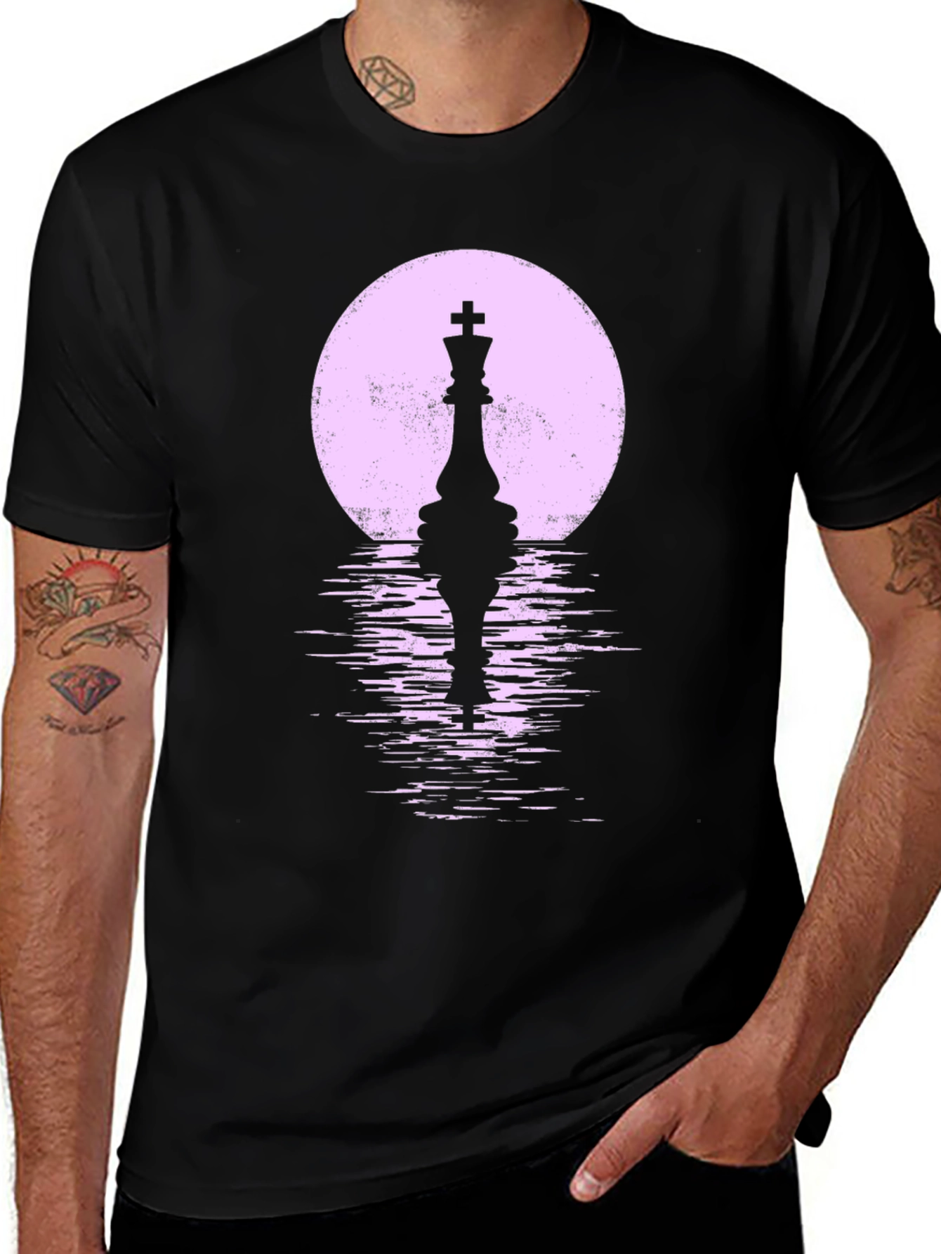 Variant 15 of Chess King Silhouette T-Shirt - Stylish Graphic Tee