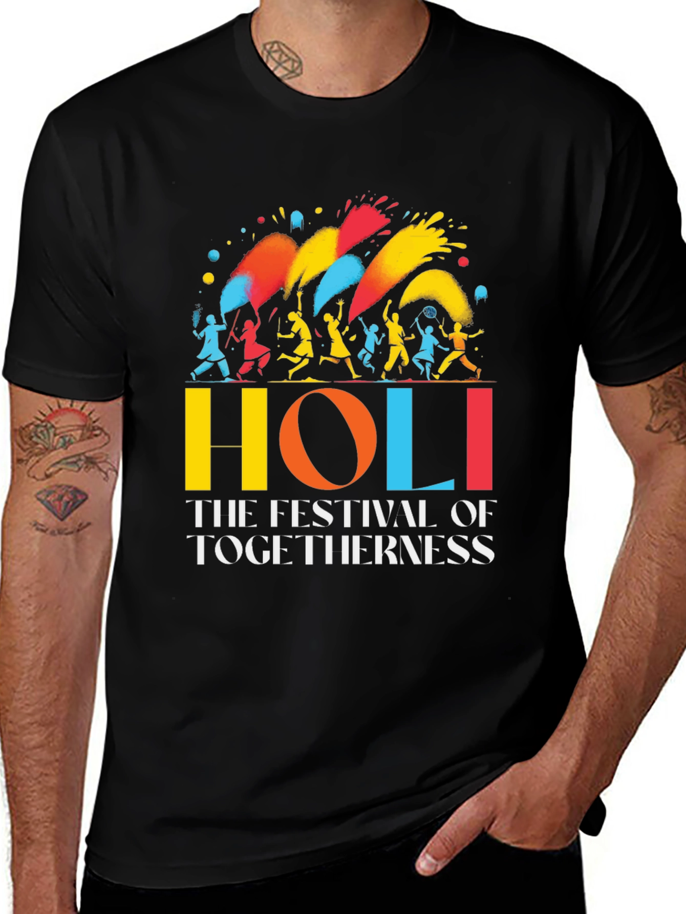 Holi Festival Togetherness Graphic T-Shirt