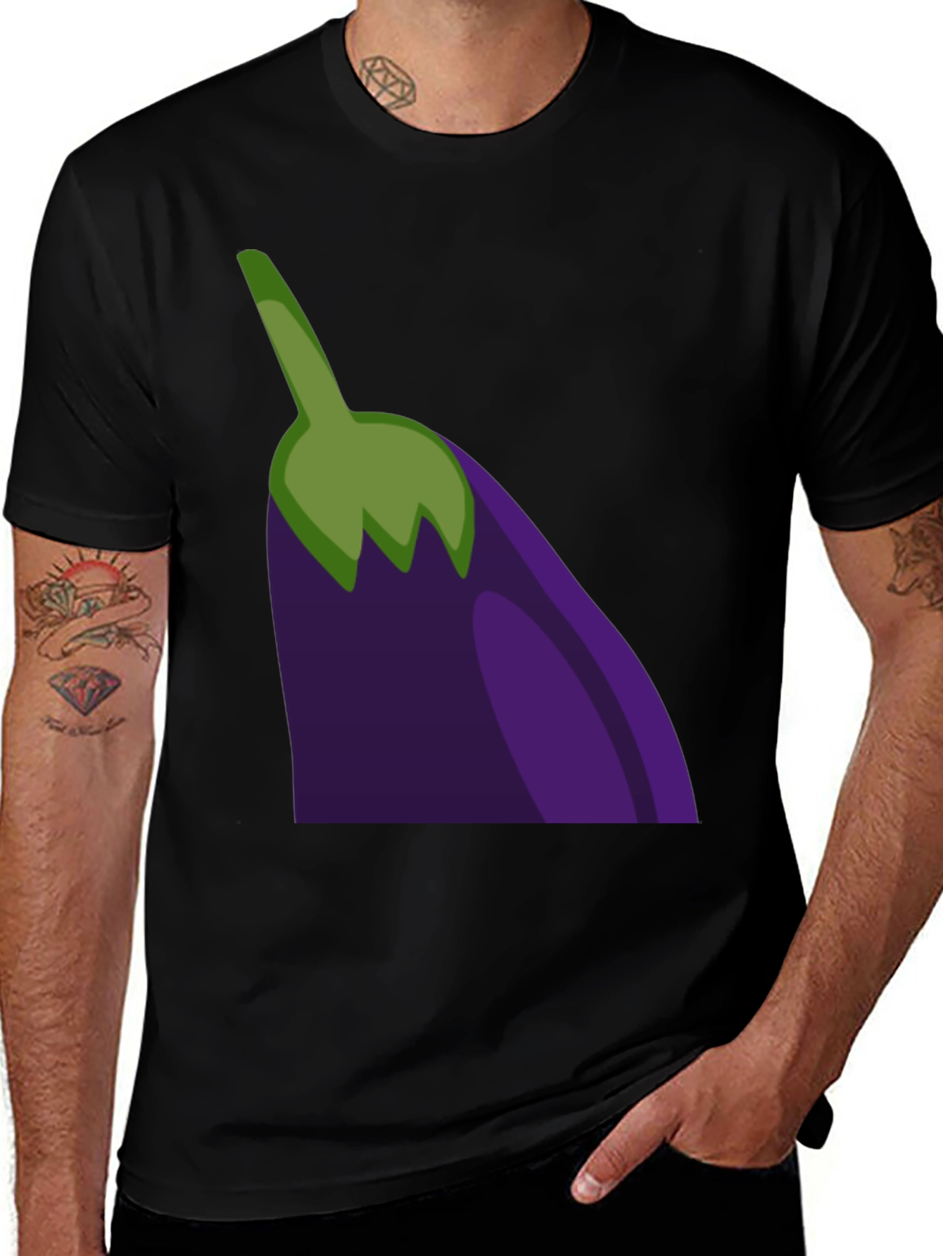 Variant 13 of Eggplant Emoji T-Shirt