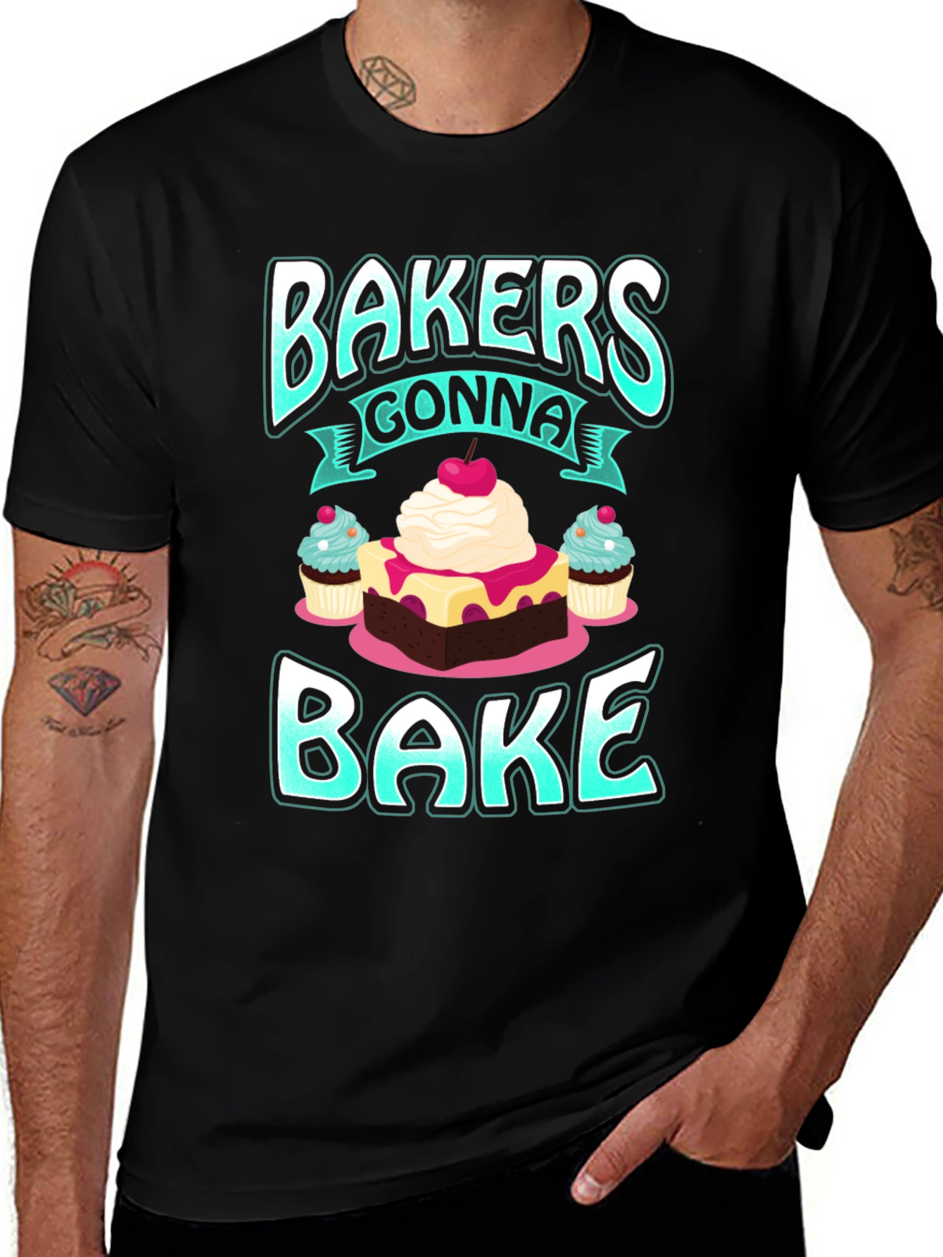 Variant 20 of Bakers Gonna Bake Graphic T-Shirt
