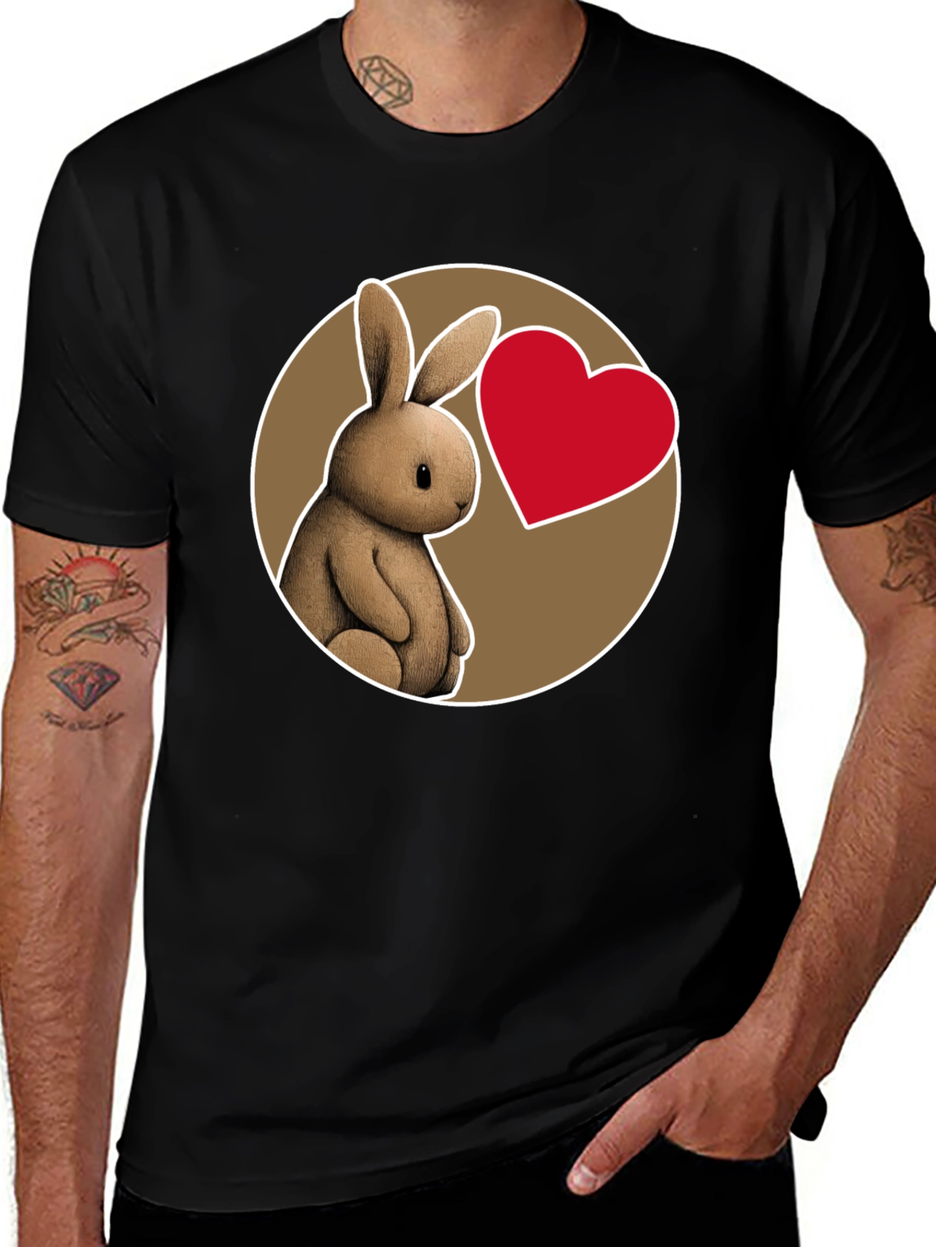 Variant 18 of Rabbit Heart Graphic T-Shirt