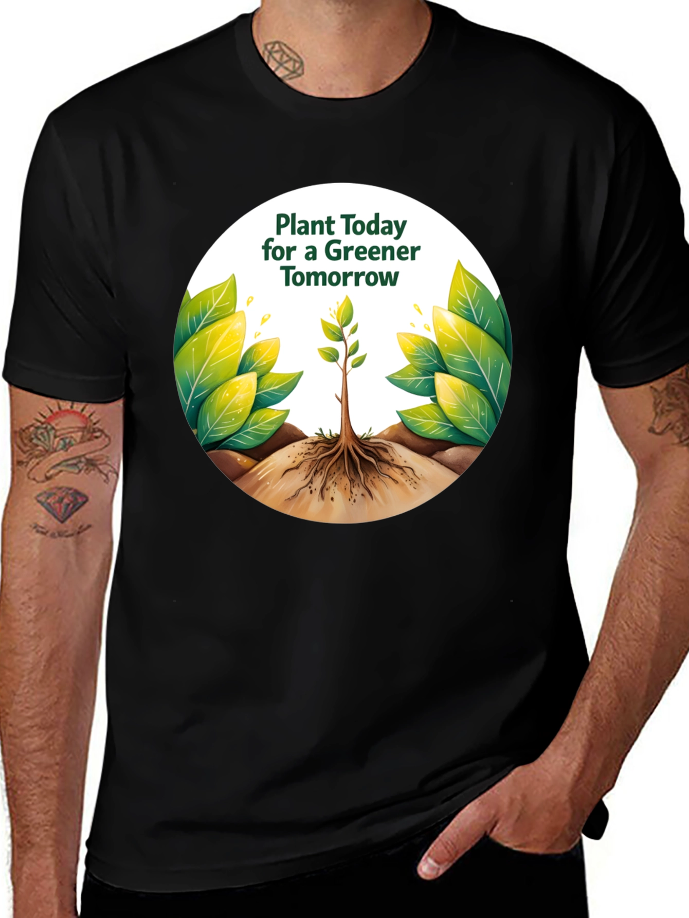 Variant 28 of Eco-Friendly Plant Today T-Shirt