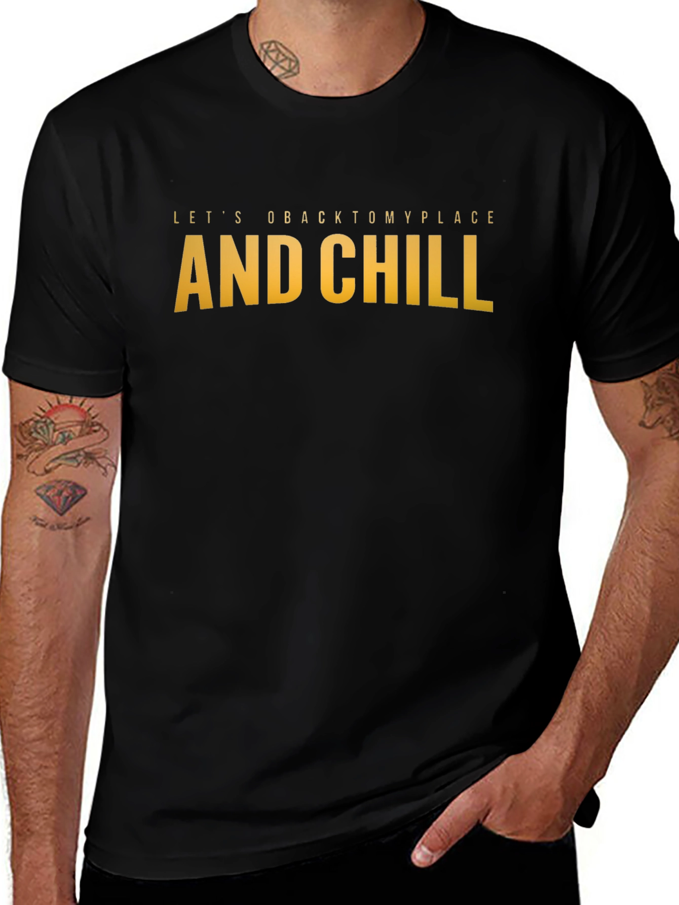 Variant 22 of Chill Graphic Tee - Soft Cotton Blend Comfort Fit