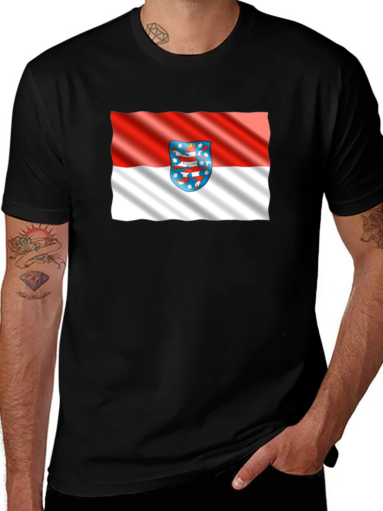 Variant 16 of Thuringia Flag T-Shirt