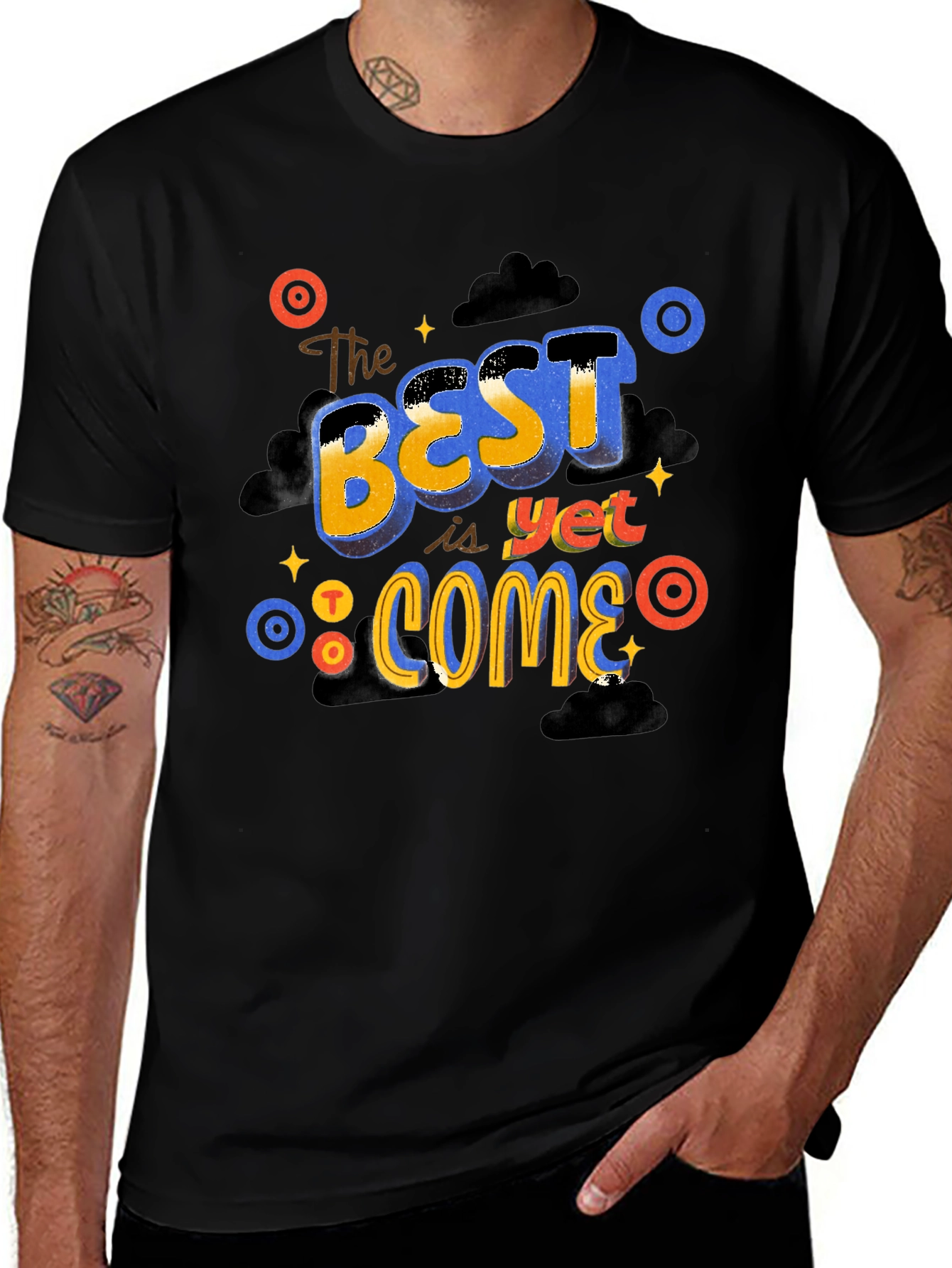 Variant 25 of The Best is Yet to Come Black Graphic Tee