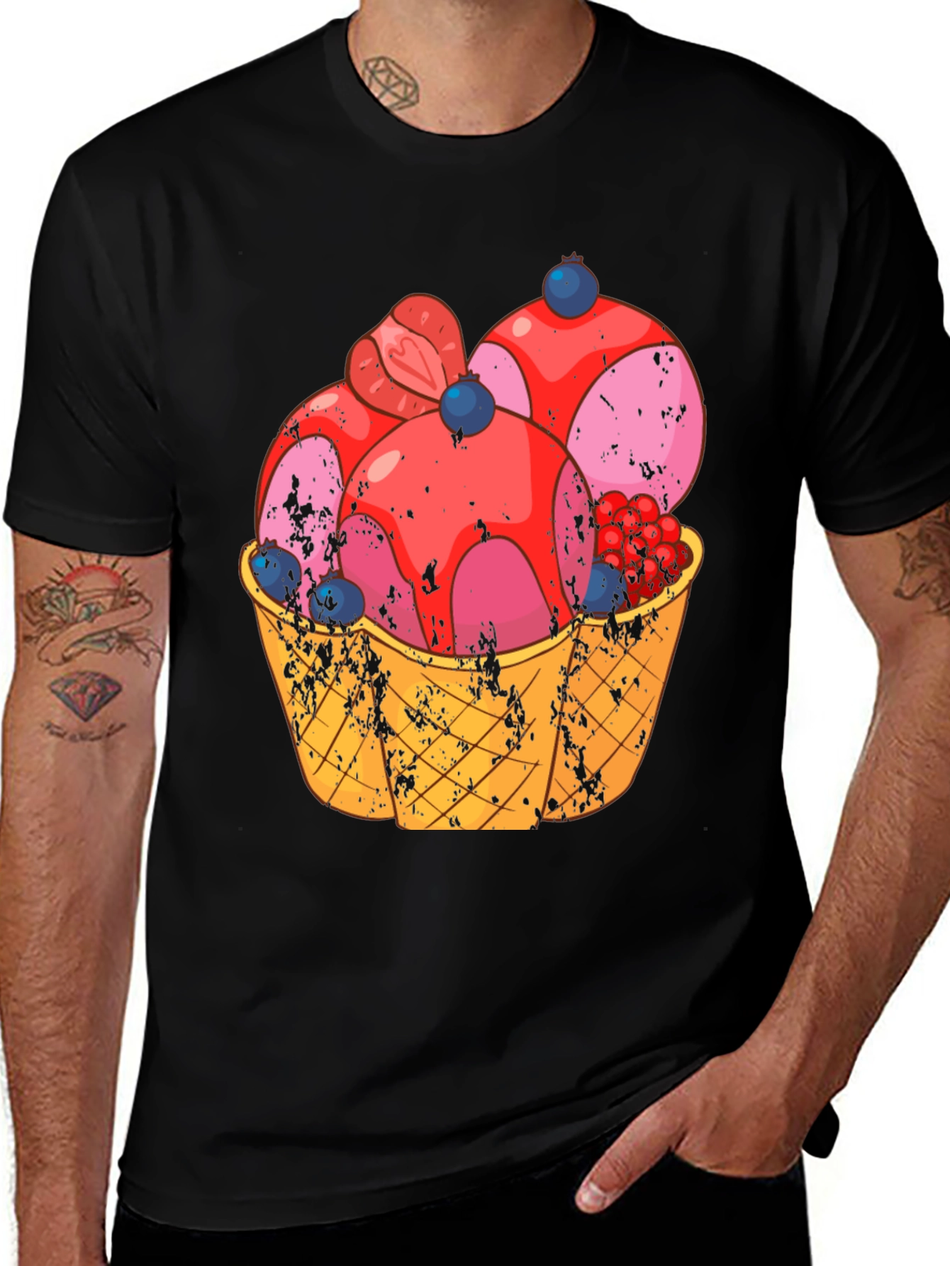 Variant 21 of Ice Cream Graphic Tee - Fun Summer T-Shirt