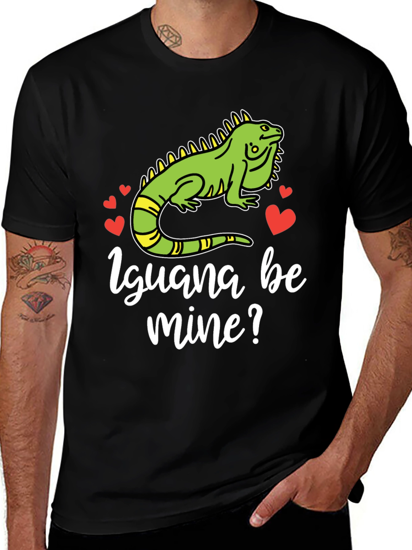 Variant 9 of Iguana Be Mine? Graphic T-Shirt