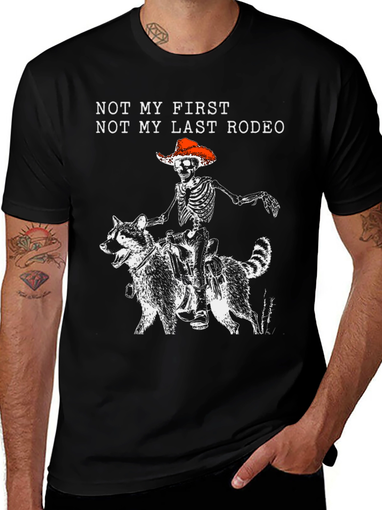 Variant 25 of Skeleton Rodeo Rider Graphic T-Shirt