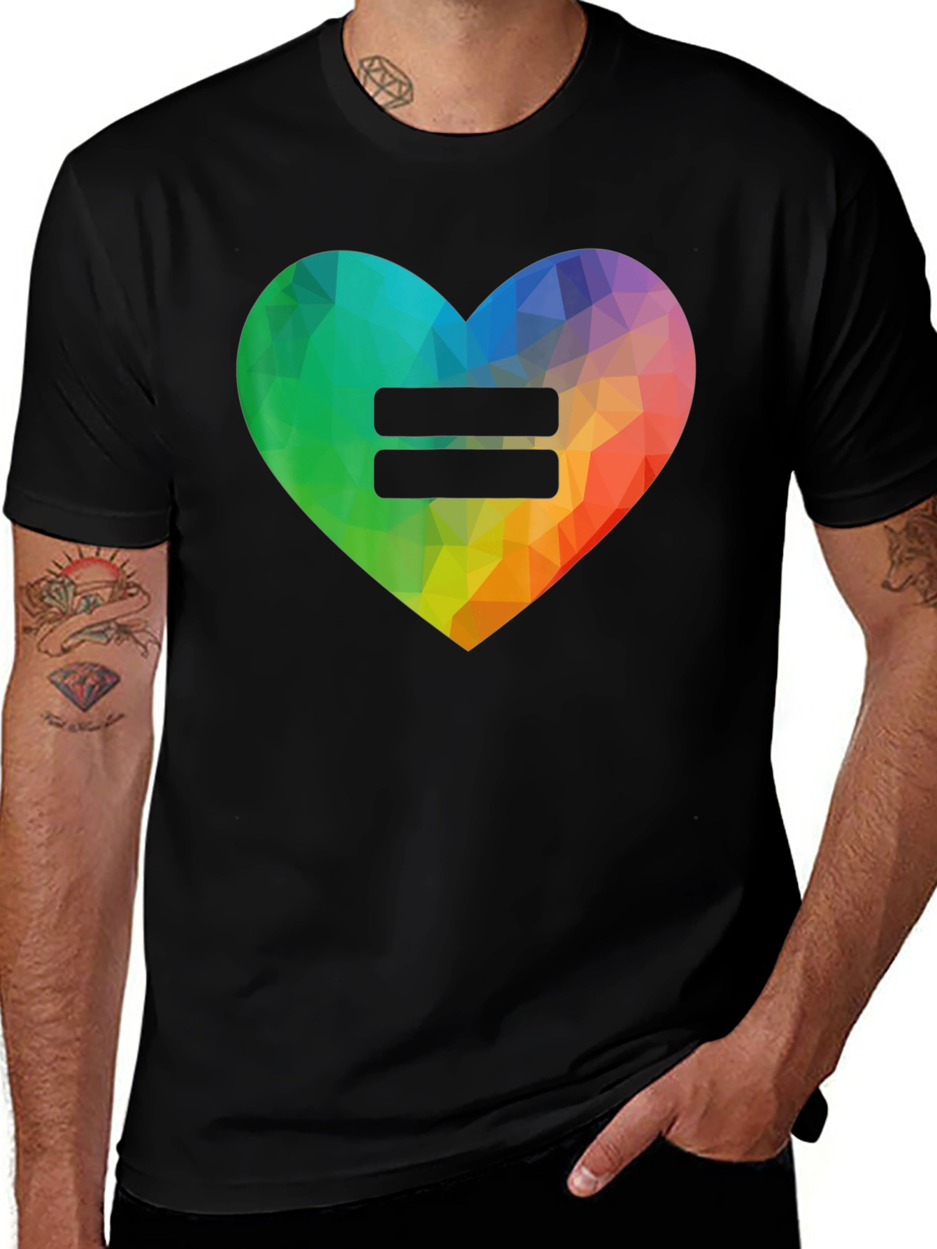 Variant 9 of Equality Heart Tee - LGBTQ+ Pride Shirt