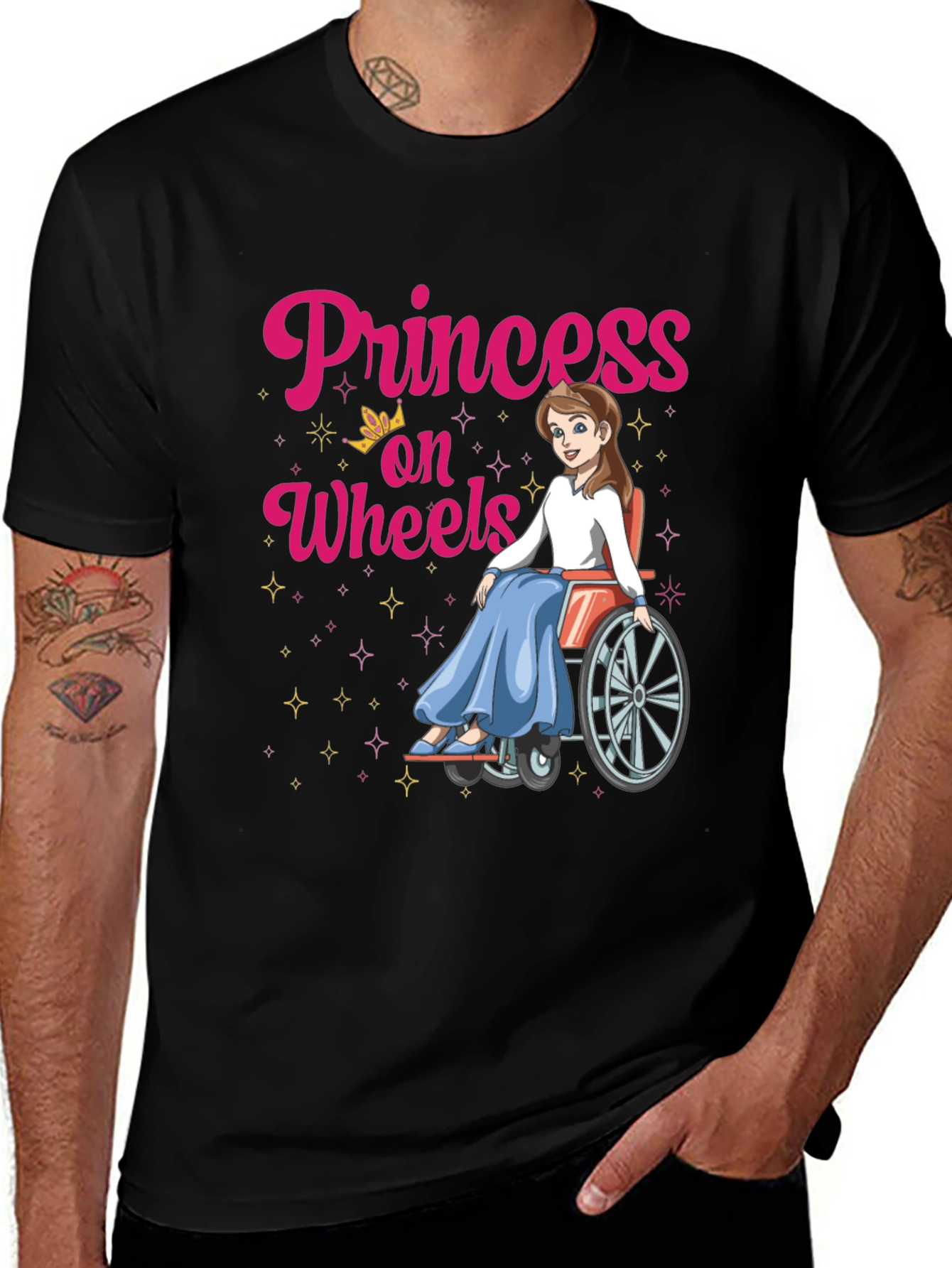 Variant 12 of Princess on Wheels T-Shirt