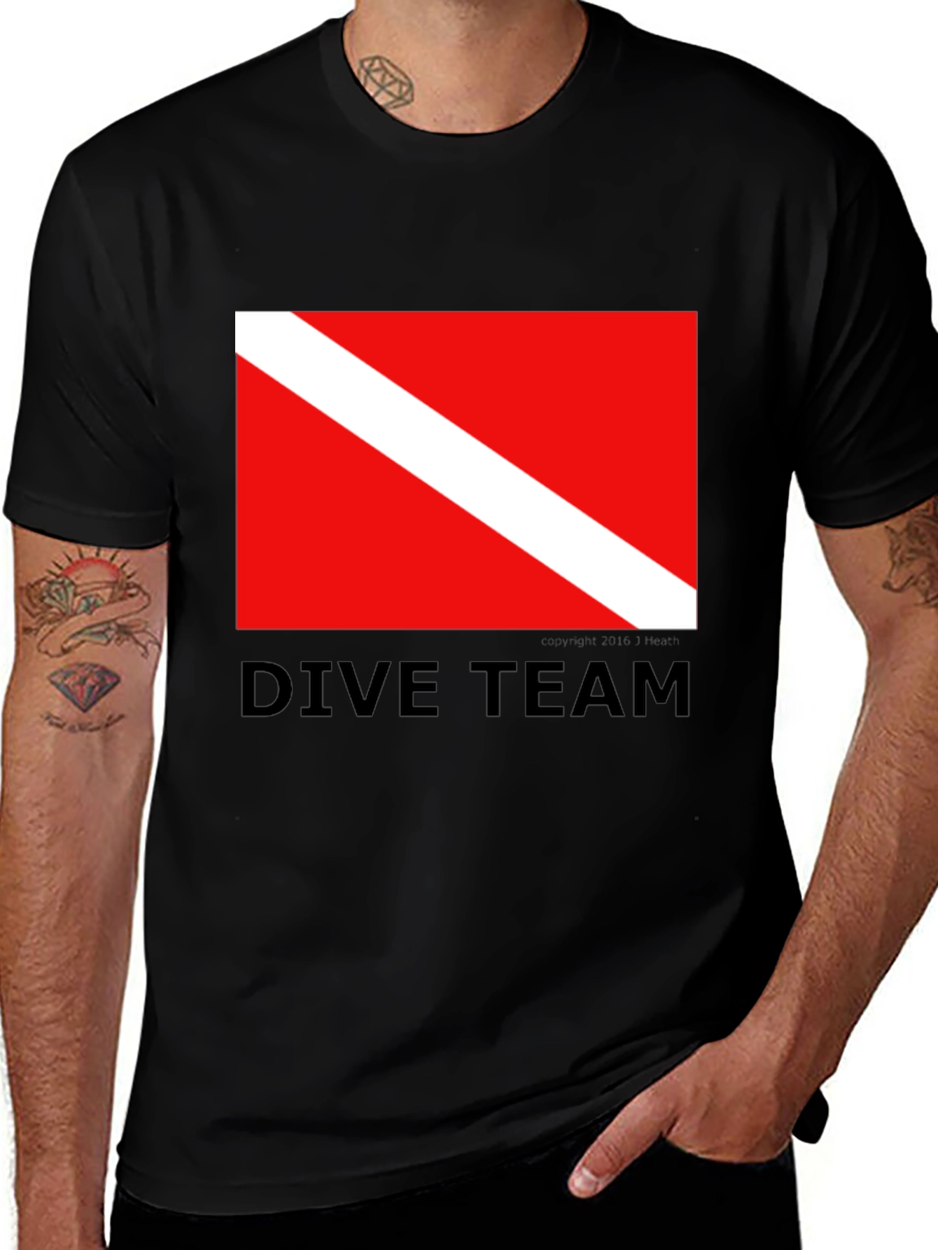 Variant 14 of Dive Team Graphic Tee - Scuba Diving Enthusiast Shirt