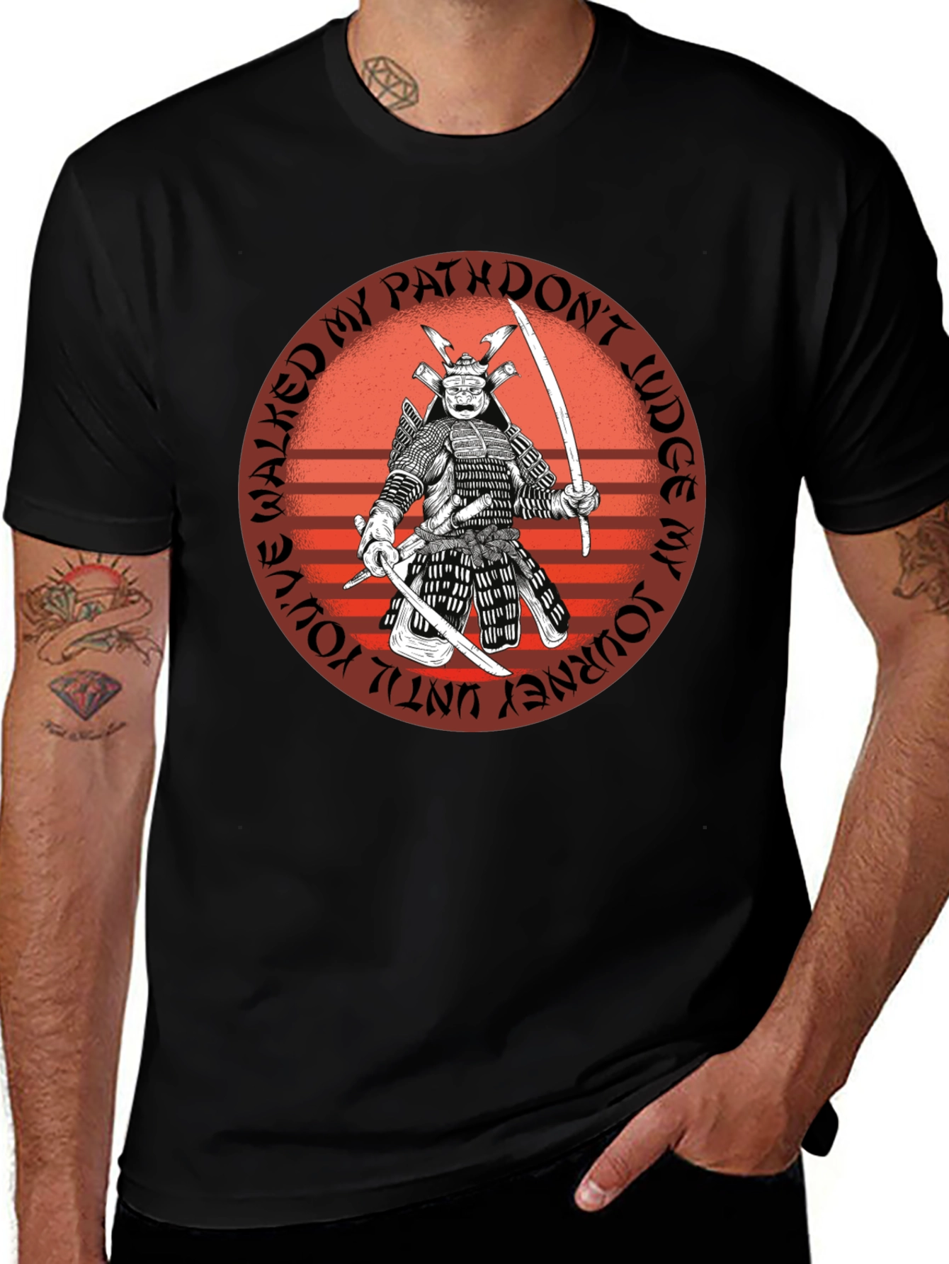 Variant 22 of Samurai Warrior Graphic Tee - "Walked My Path"