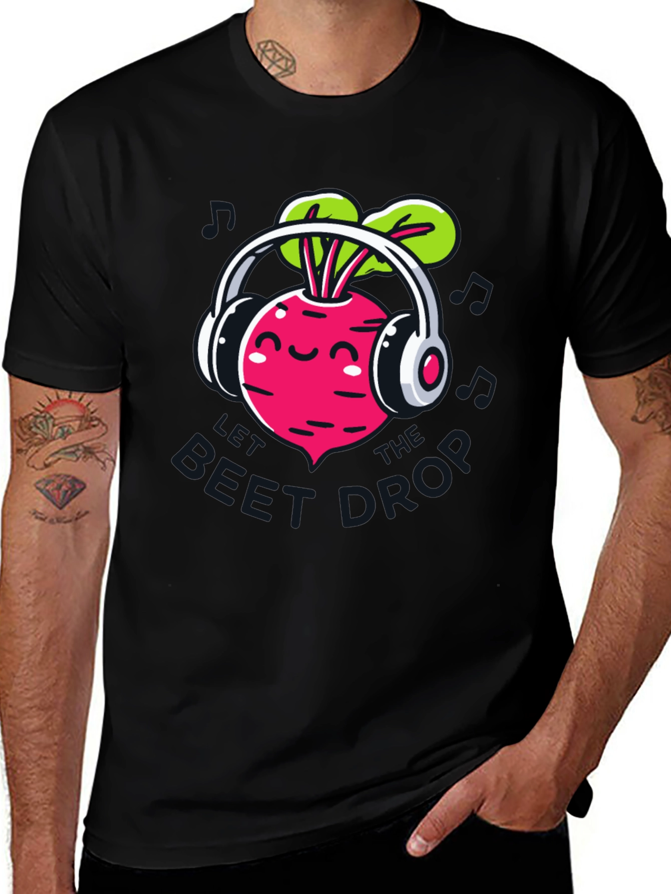 Variant 24 of Beet Drop T-Shirt - Music Lover Tee