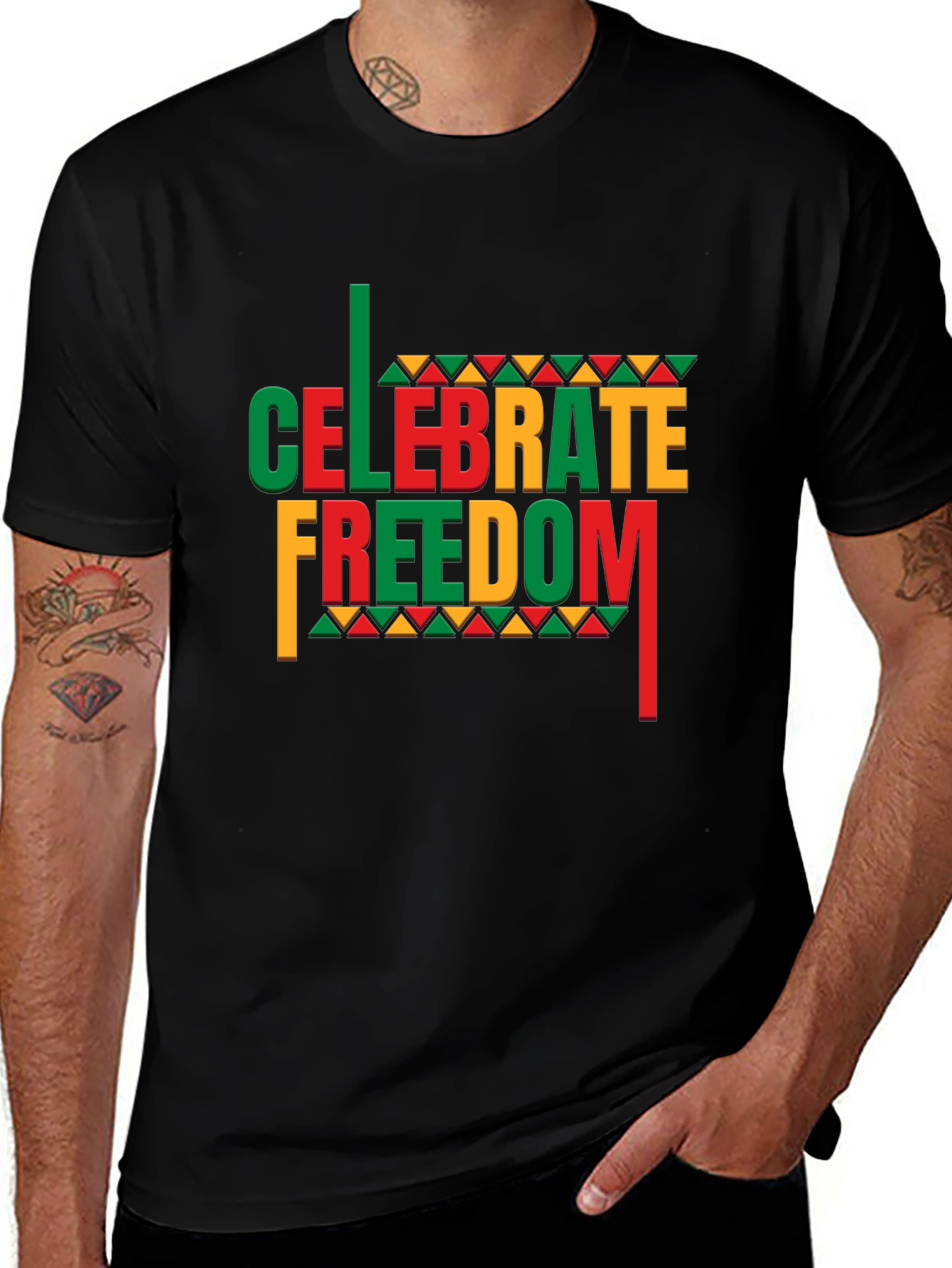 Variant 2 of Celebrate Freedom Black Graphic Tee
