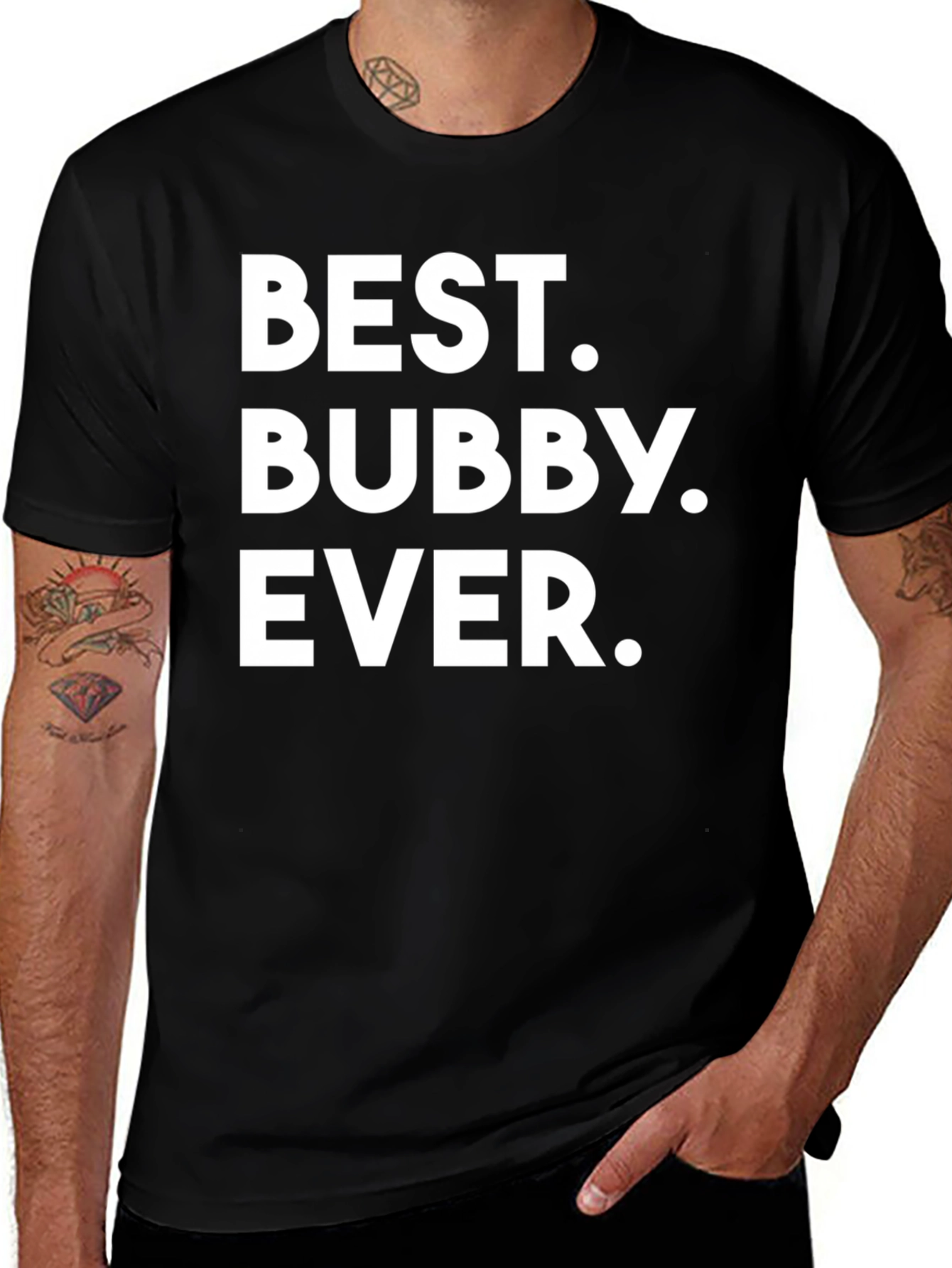 Best Bubby Ever T-Shirt - Black Novelty Tee