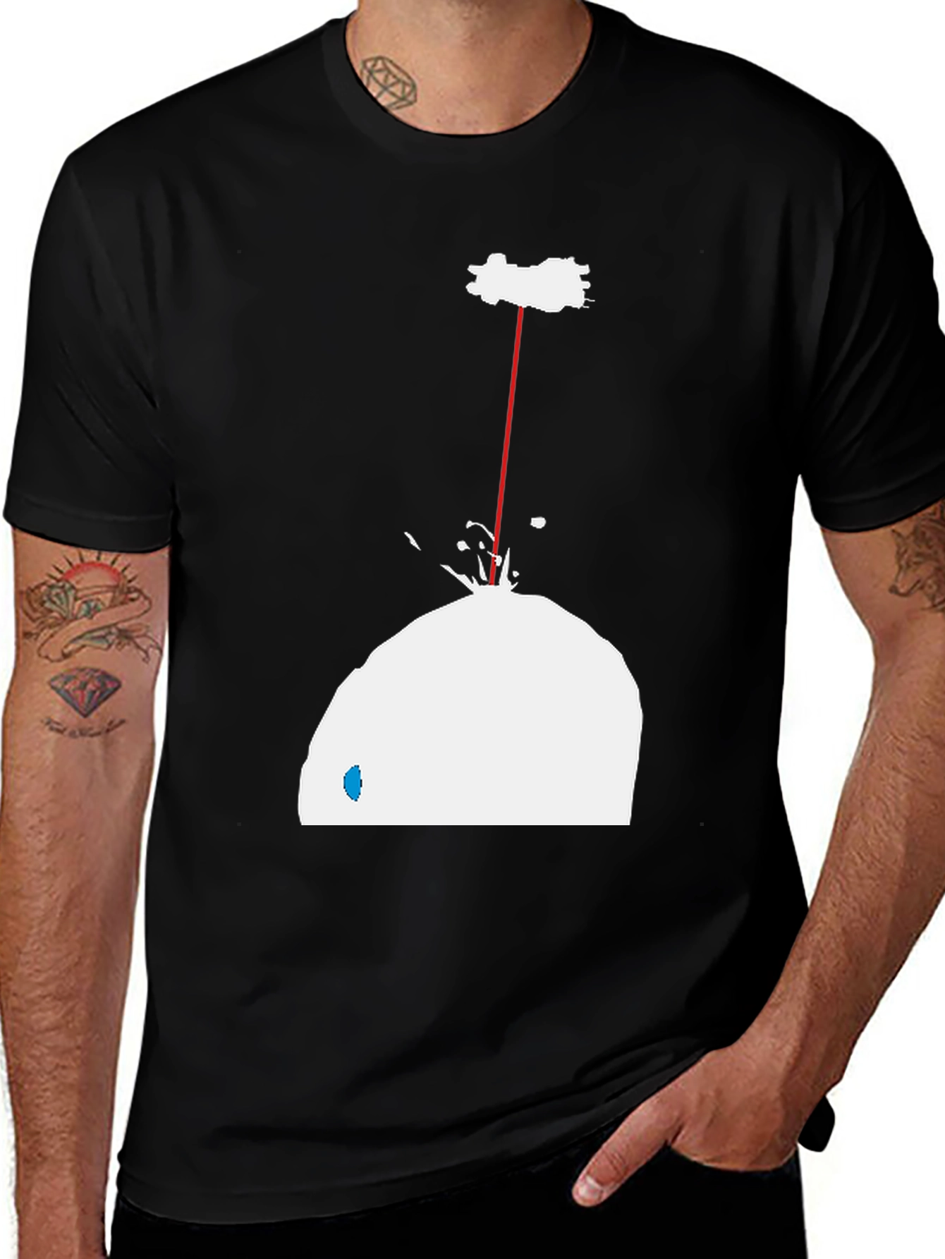 Abstract T-Shirt - Laser Snow Cone Design
