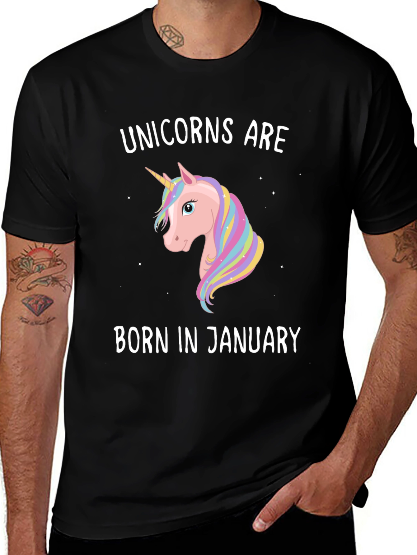 Variant 30 of Unicorns Born in January T-Shirt