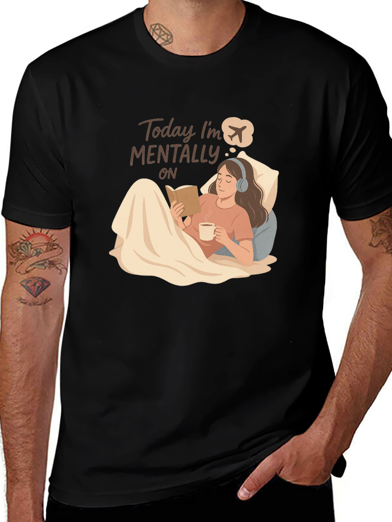 Mentally On Vacation T-Shirt - Cozy & Stylish
