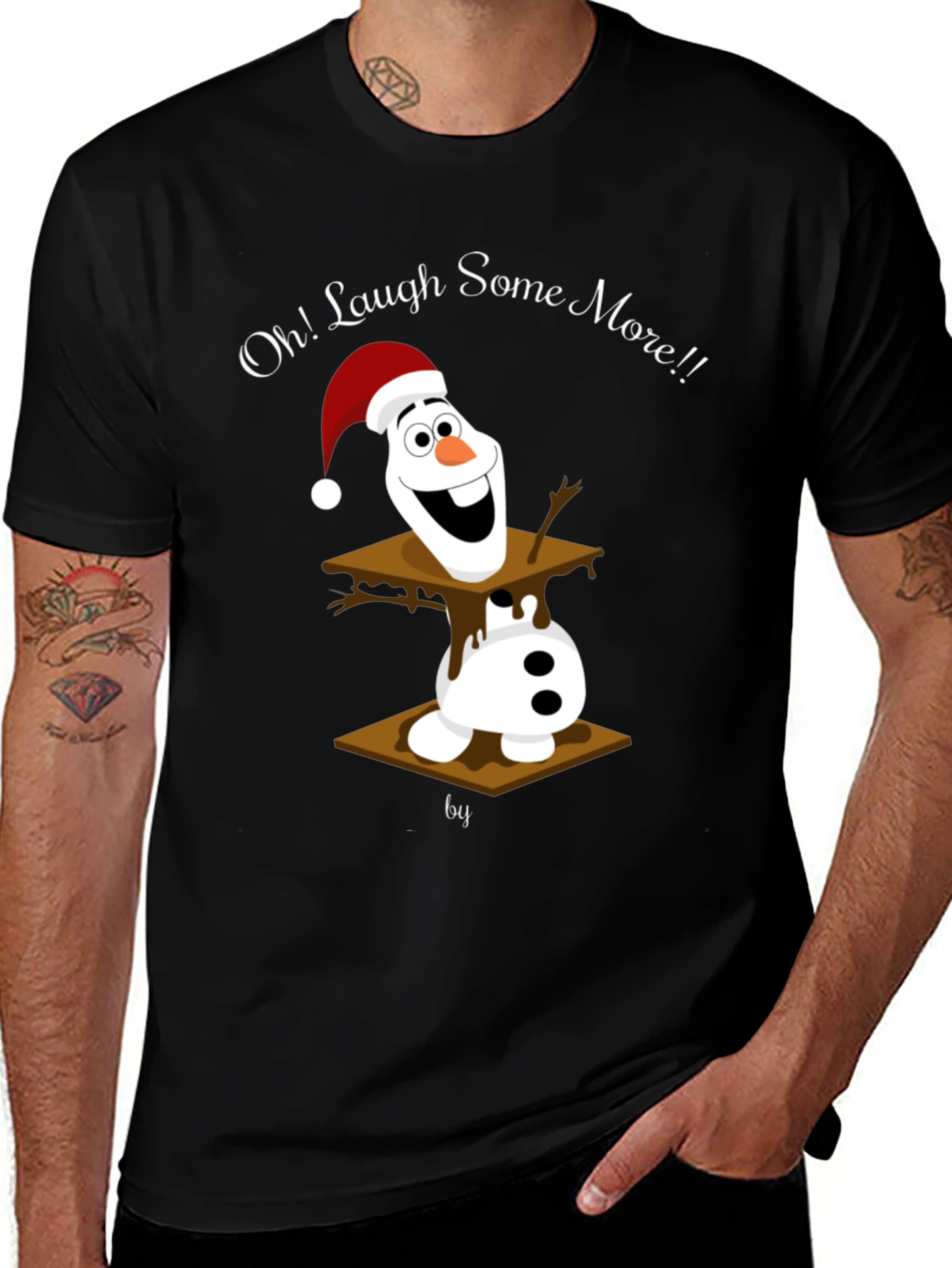 Olaf S'more Christmas T-Shirt - "Oh! Laugh Some More!!"