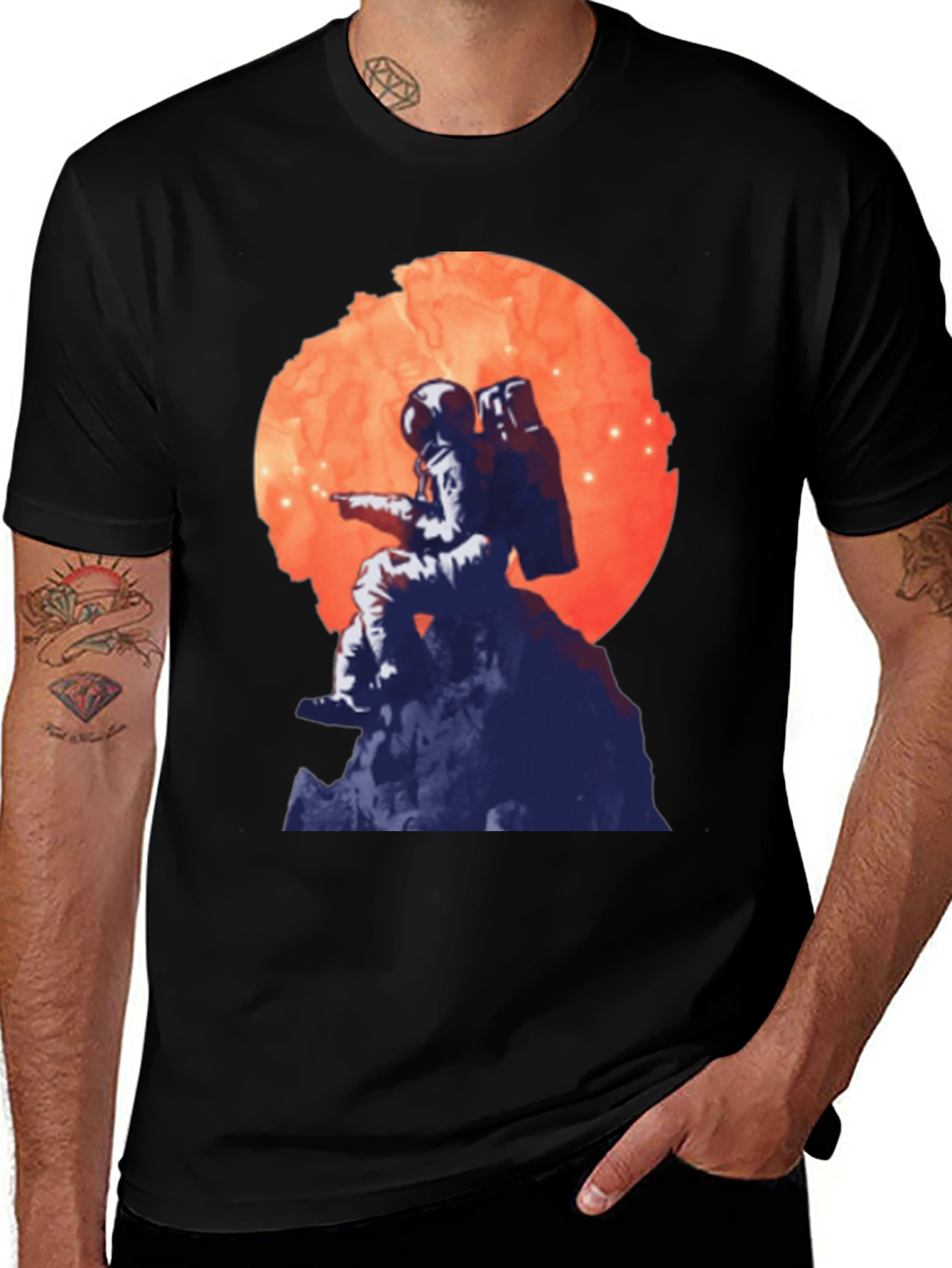 Variant 6 of Astronaut Graphic T-Shirt - Space Adventure Tee