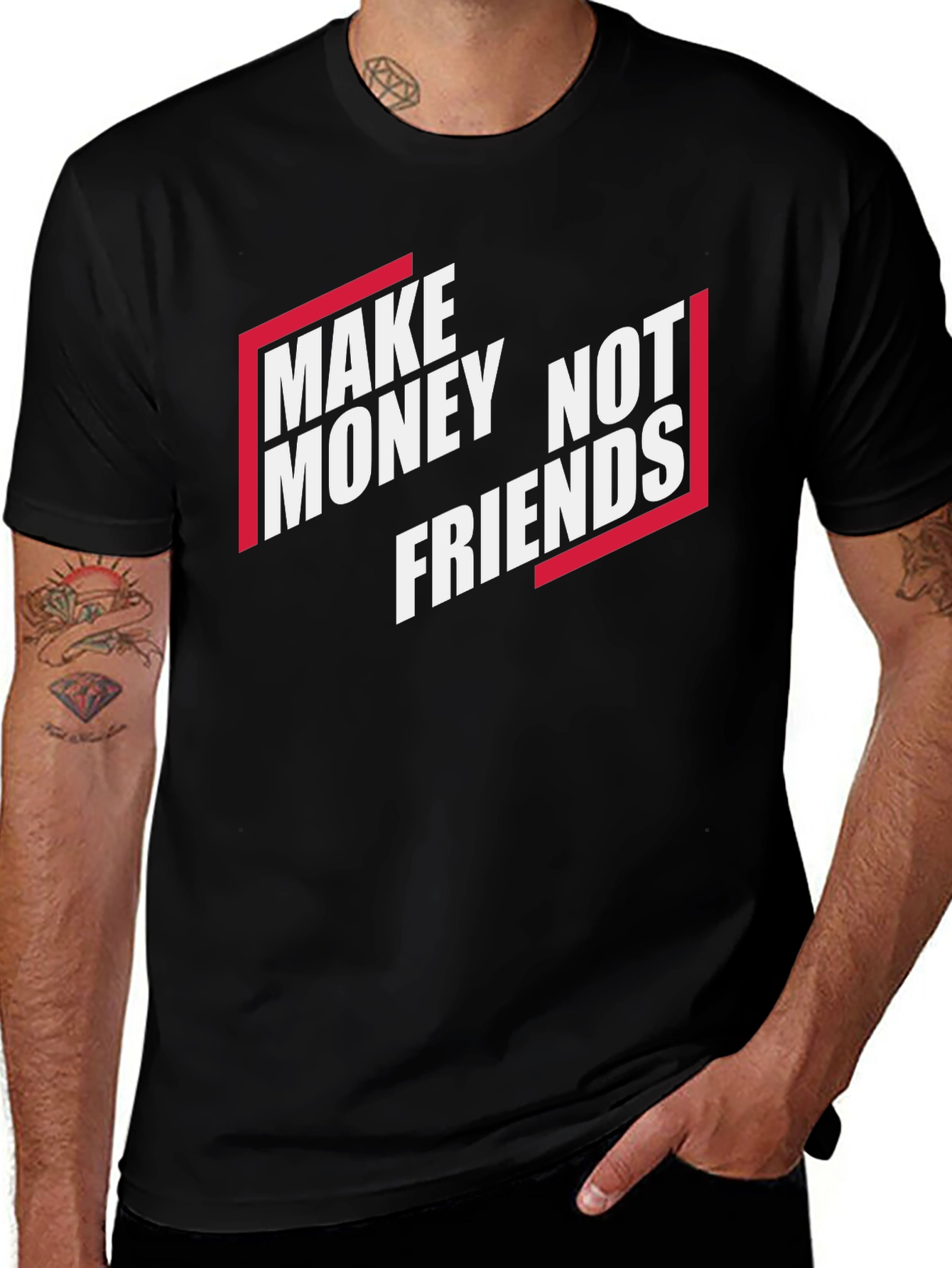 Variant 7 of Make Money Not Friends Graphic T-Shirt