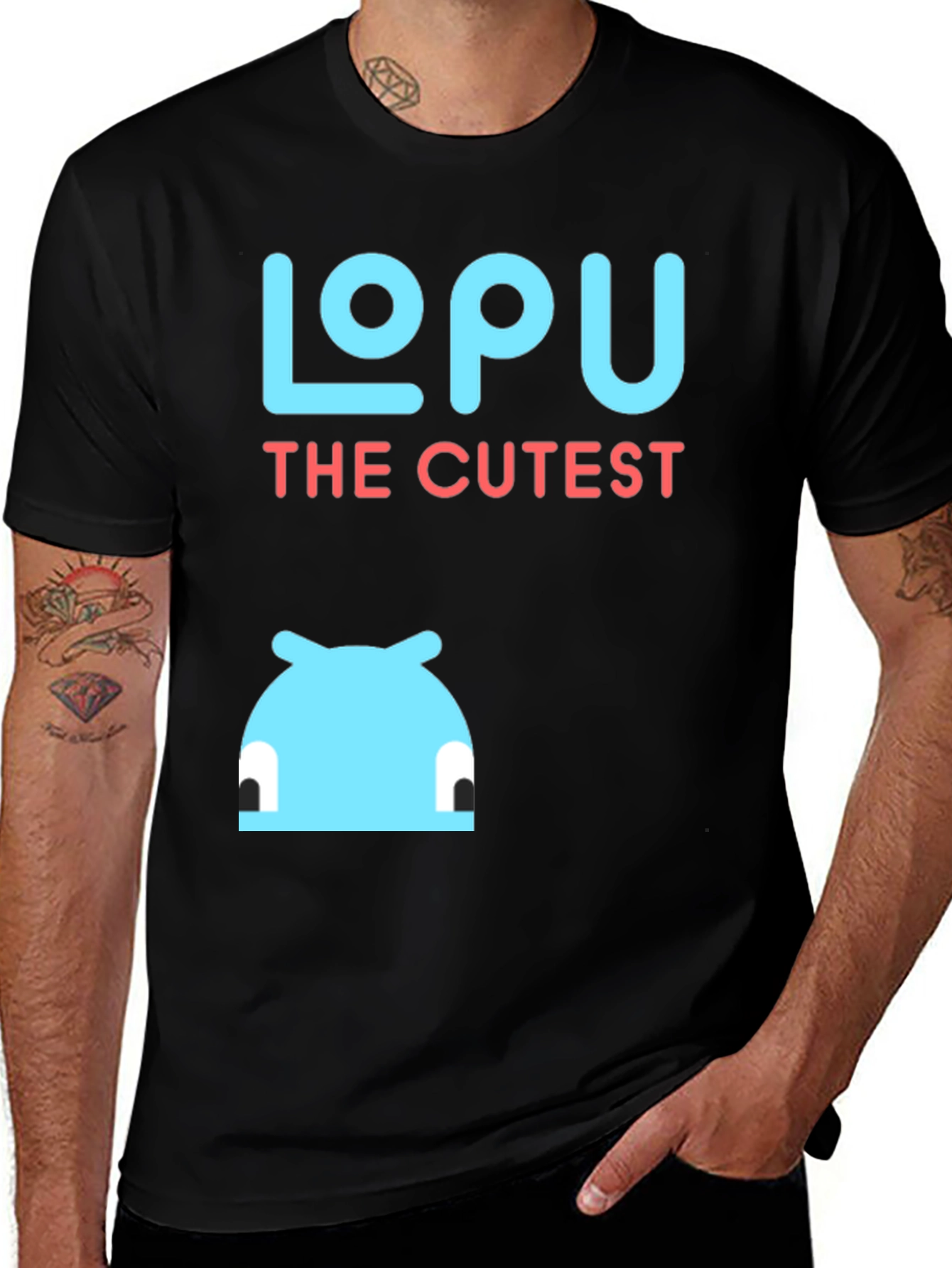 Variant 10 of Lopu The Cutest Black T-Shirt