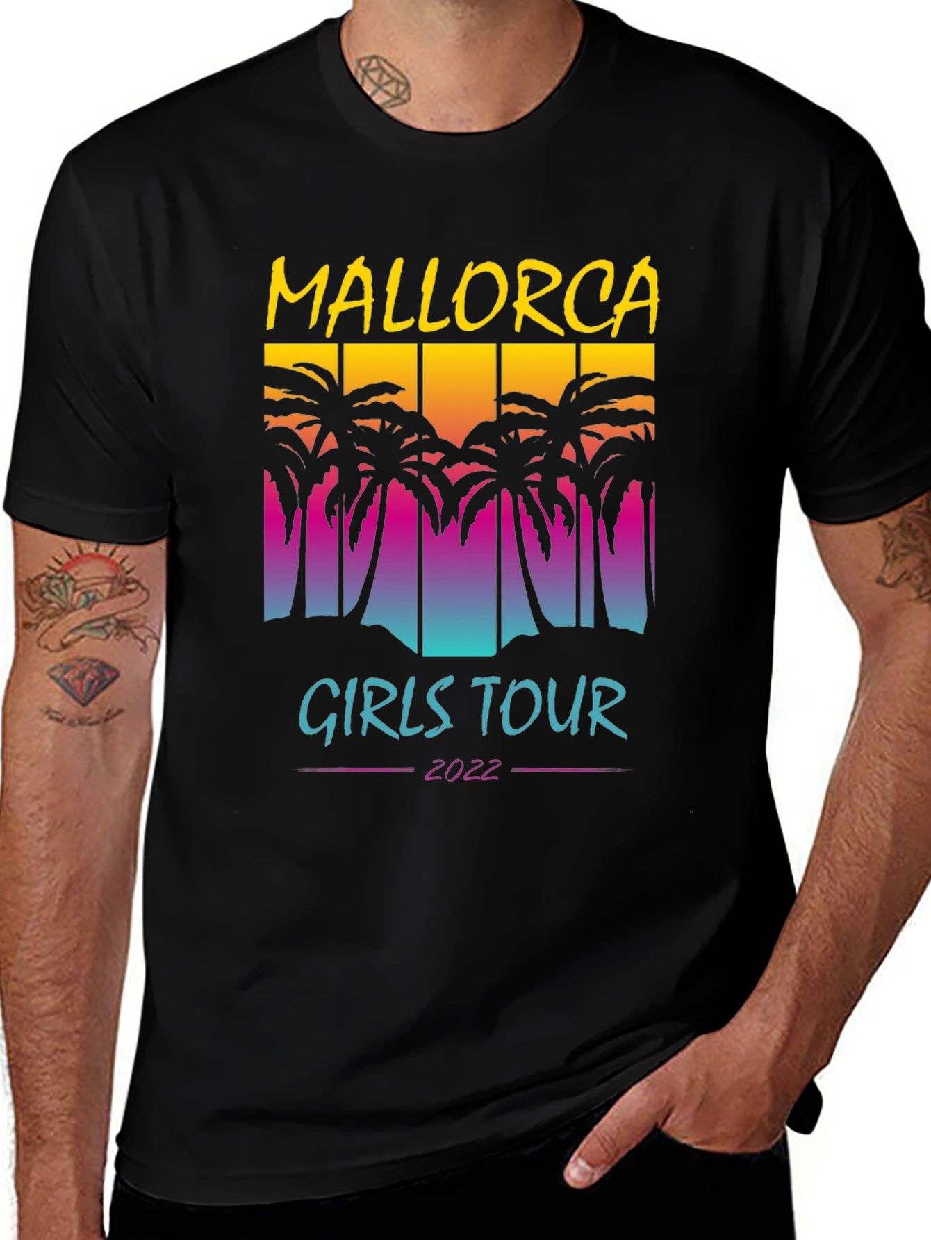 Mallorca Girls Tour 2022 Black T-Shirt