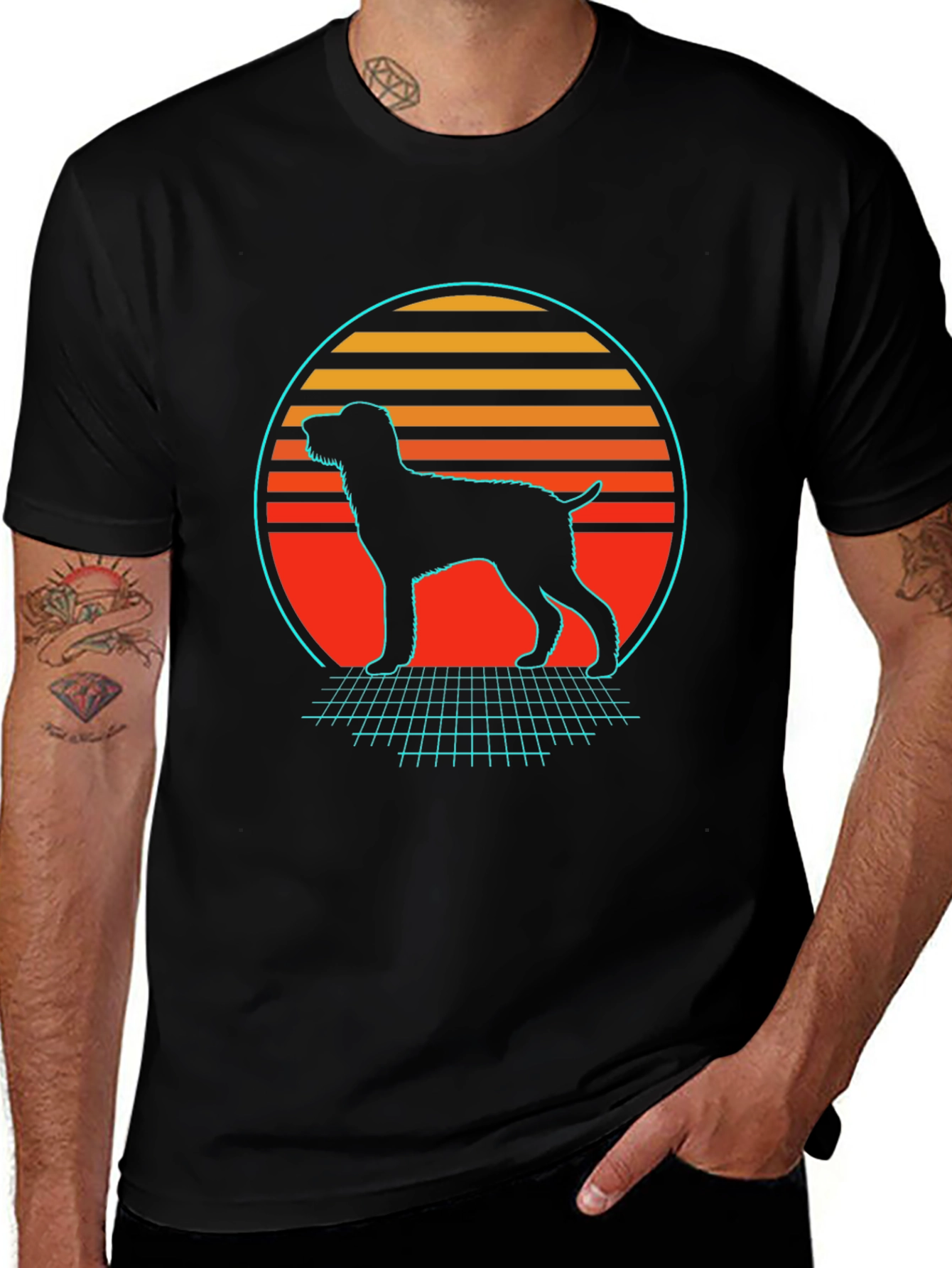 Variant 6 of Retro Dog Silhouette T-Shirt