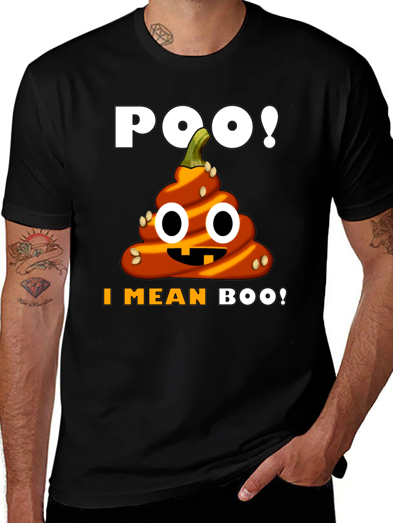 Halloween Poop Emoji T-Shirt - Funny Pumpkin Costume Tee