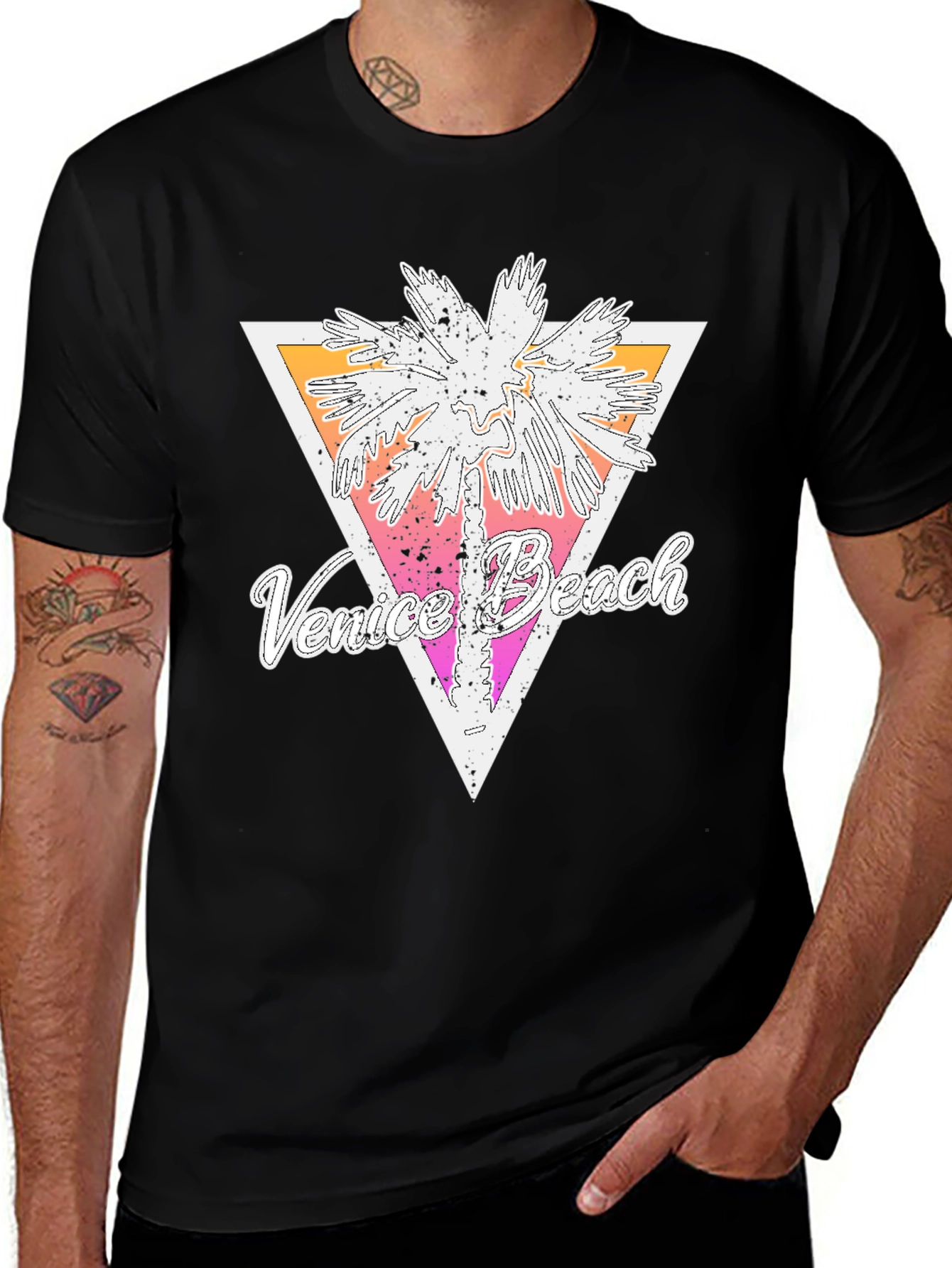 Variant 16 of Venice Beach Palm Tree Graphic T-Shirt