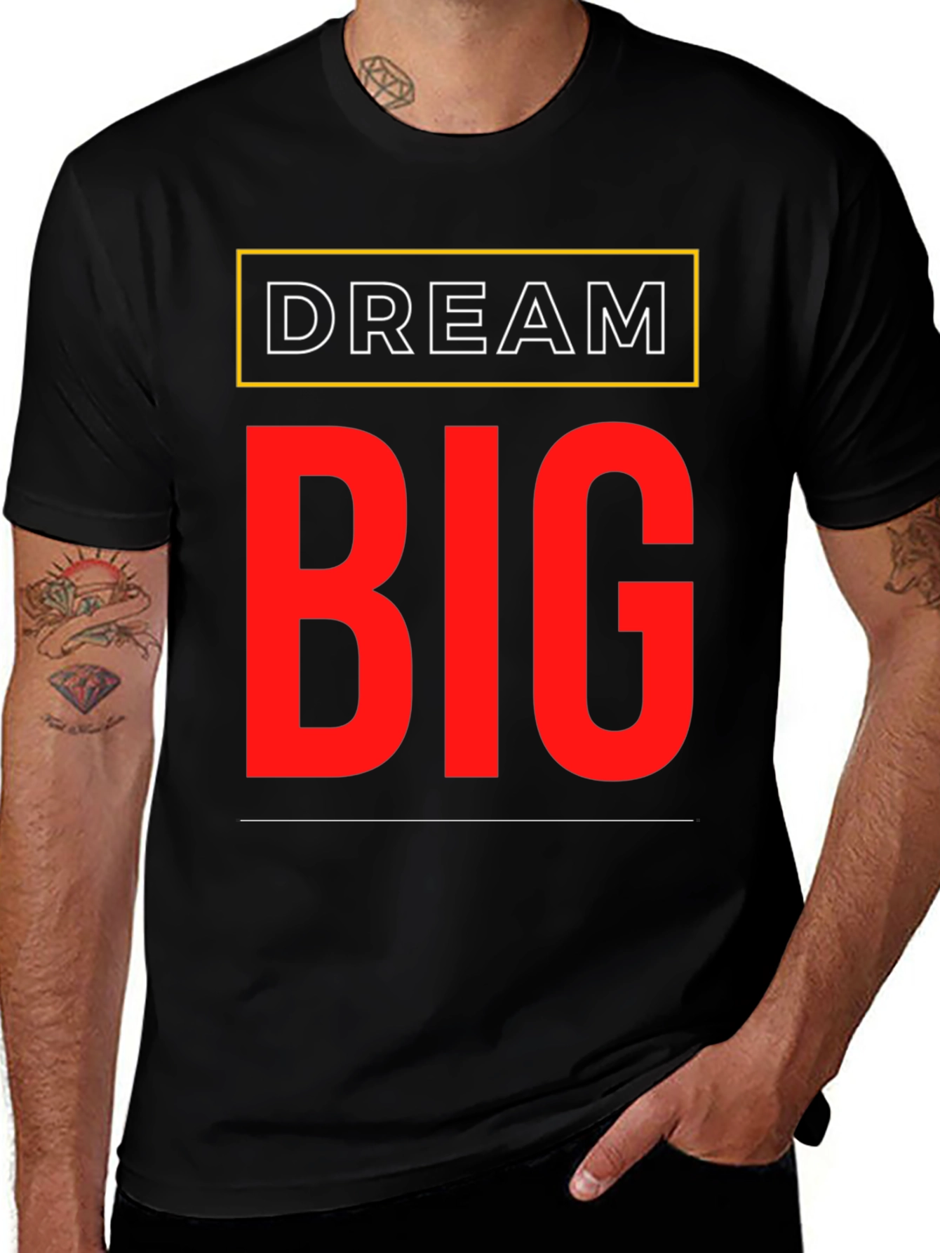 Variant 23 of Dream Big Graphic T-Shirt - Motivational Tee