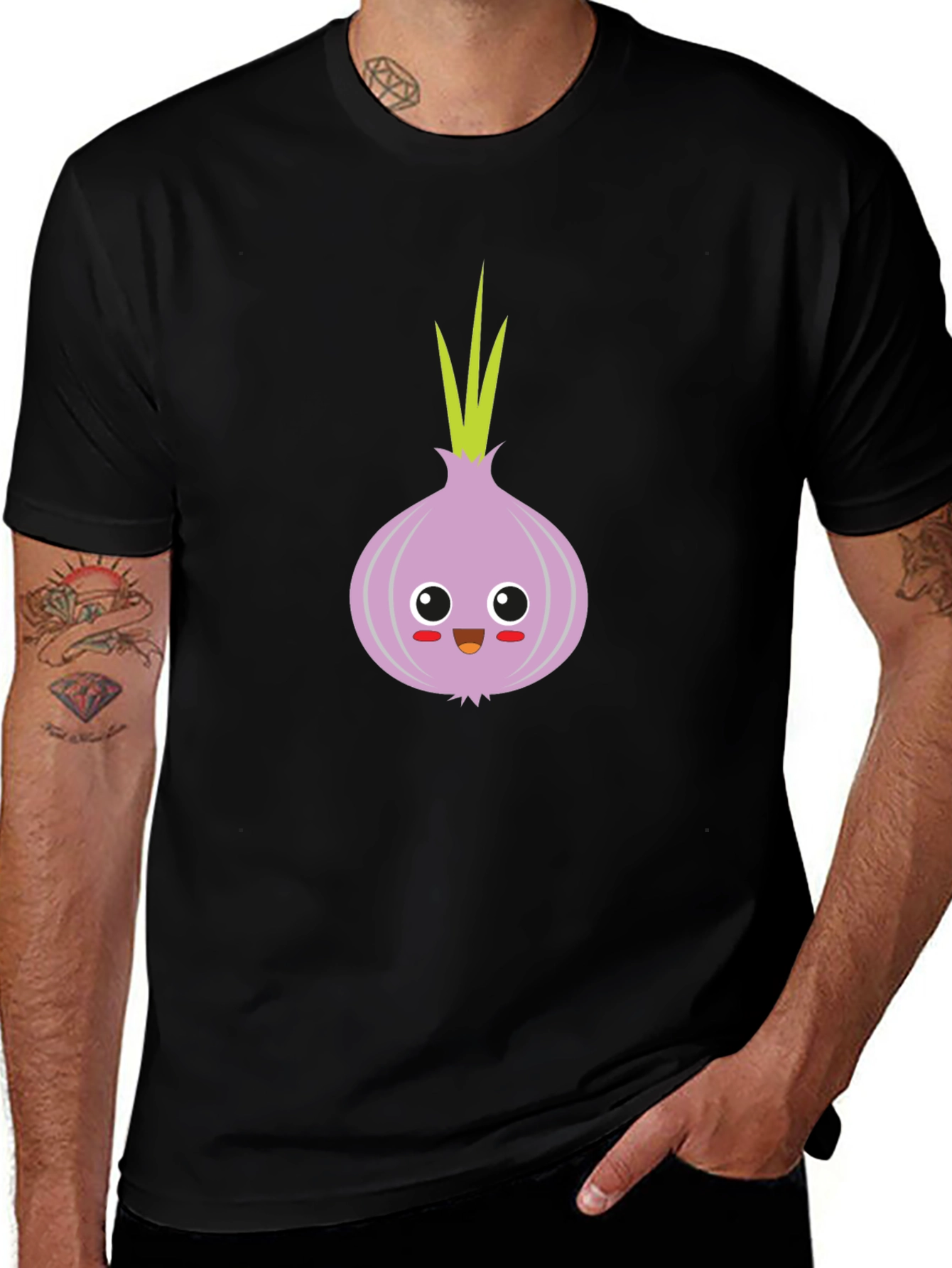 Variant 20 of Cute Onion Cartoon T-Shirt - Fun & Unique Design