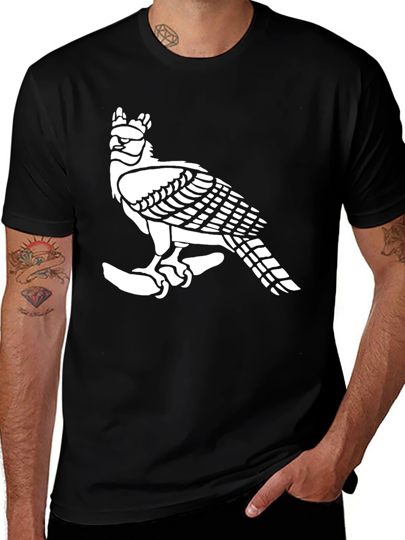 Variant 4 of Men's Graphic Tee - Osprey Design