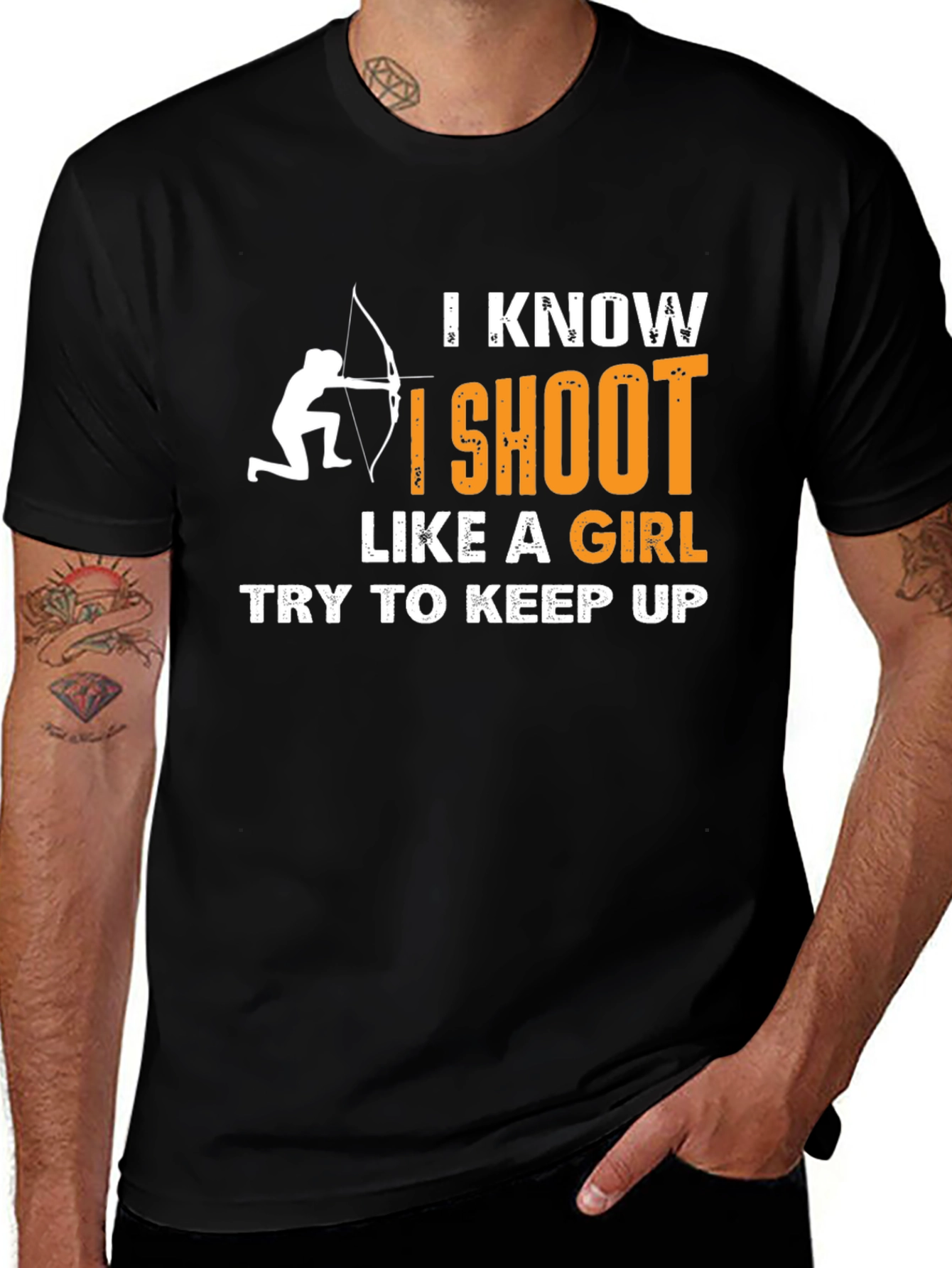 Variant 13 of Funny Archery T-Shirt - Shoot Like a Girl