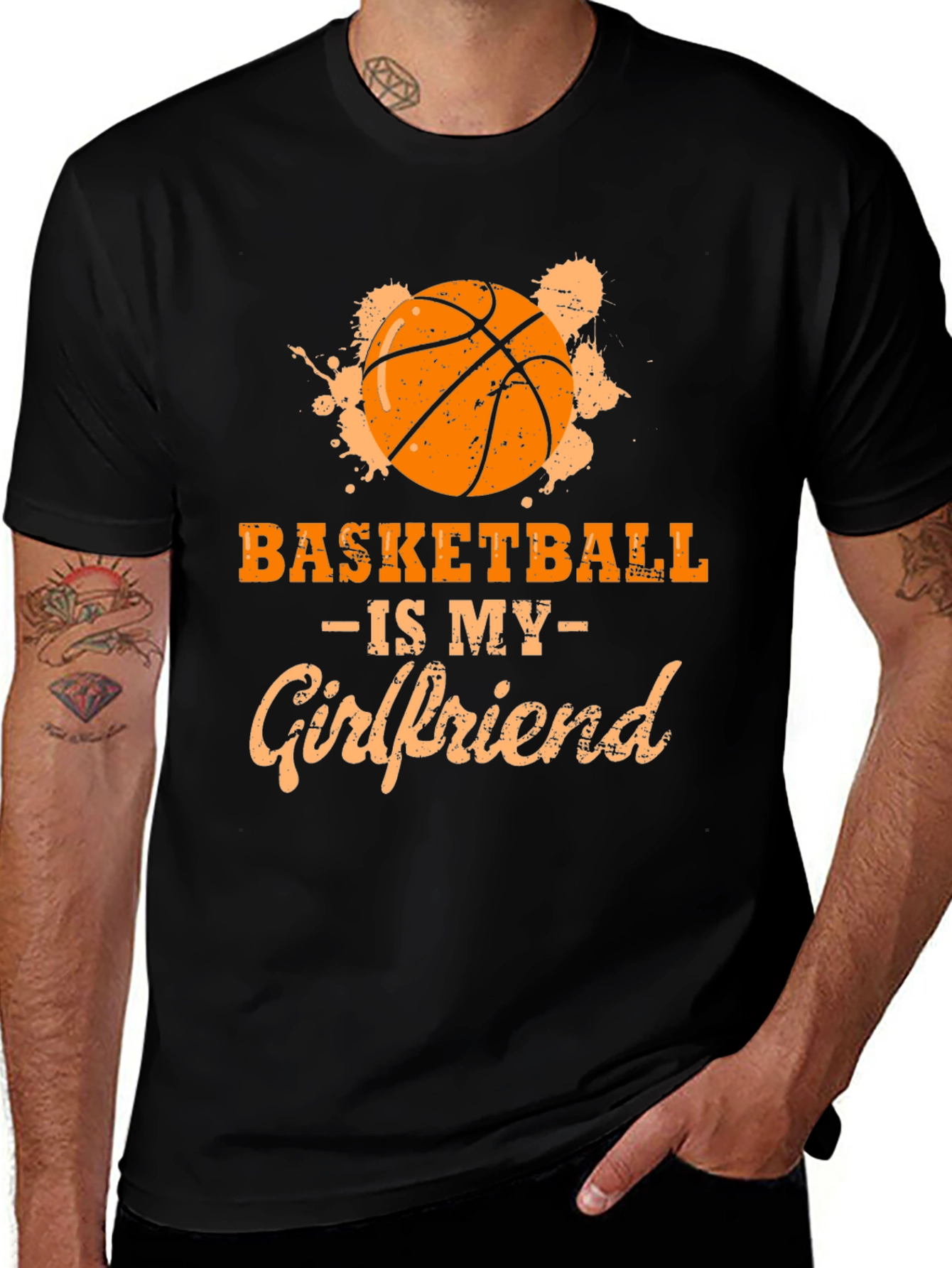 Variant 17 of Basketball is My Girlfriend Graphic Tee