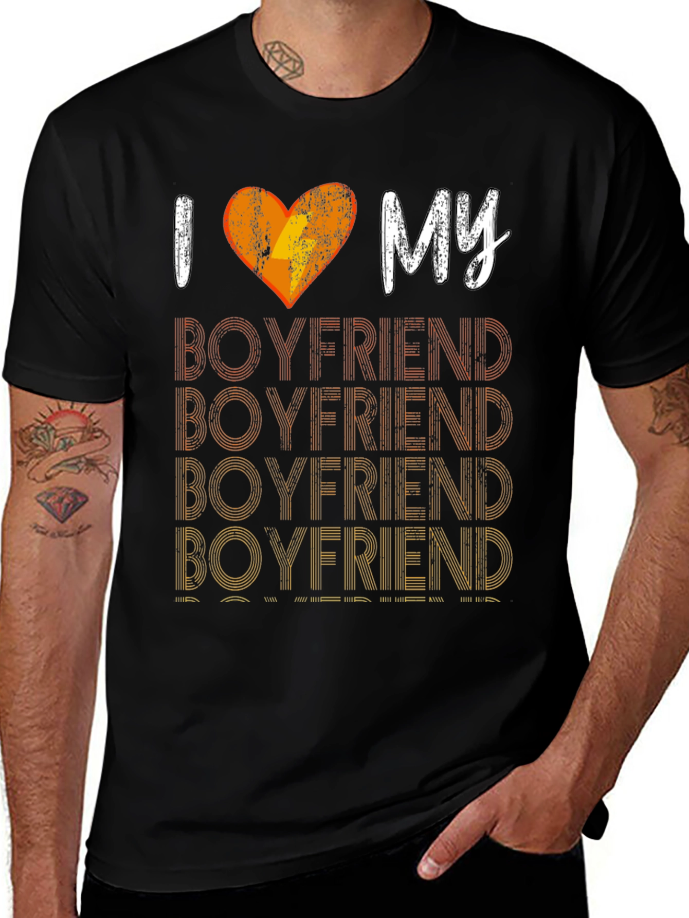 Variant 22 of I Heart My Boyfriend Graphic Tee - Fun Novelty Gift
