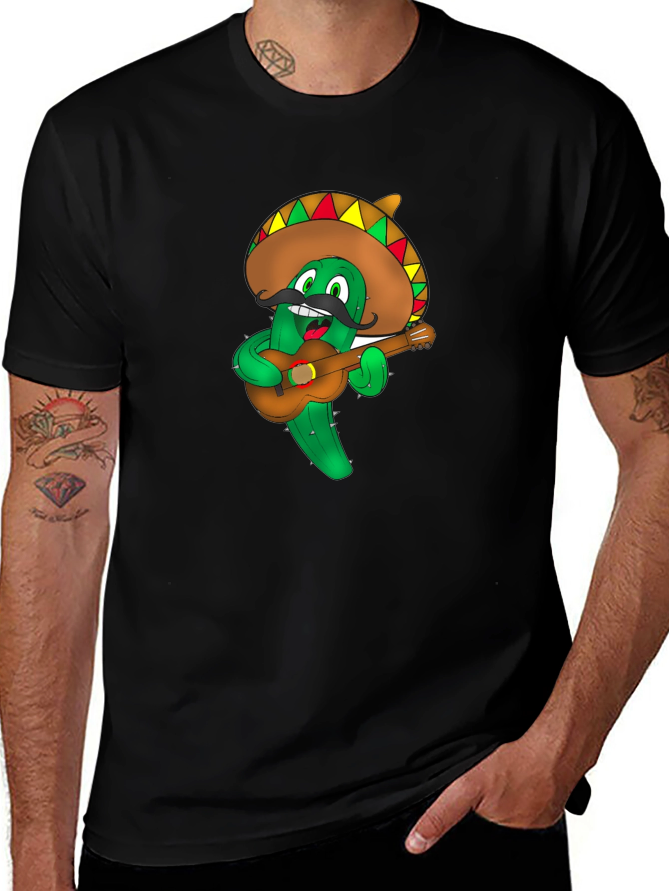 Variant 6 of Cactus Mariachi T-Shirt - Funny Cinco de Mayo Tee