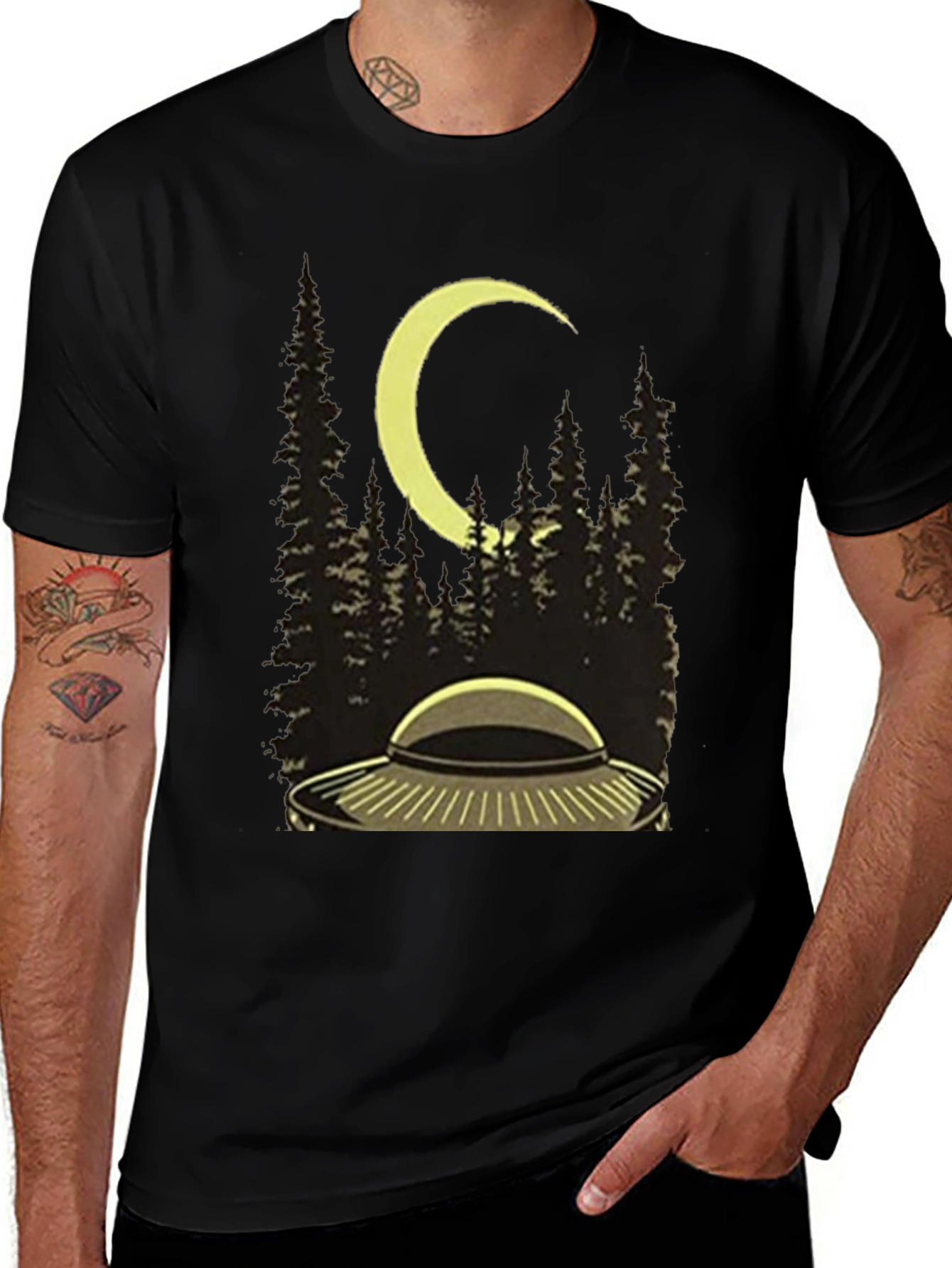 UFO Abduction T-Shirt - Men's Graphic Tee