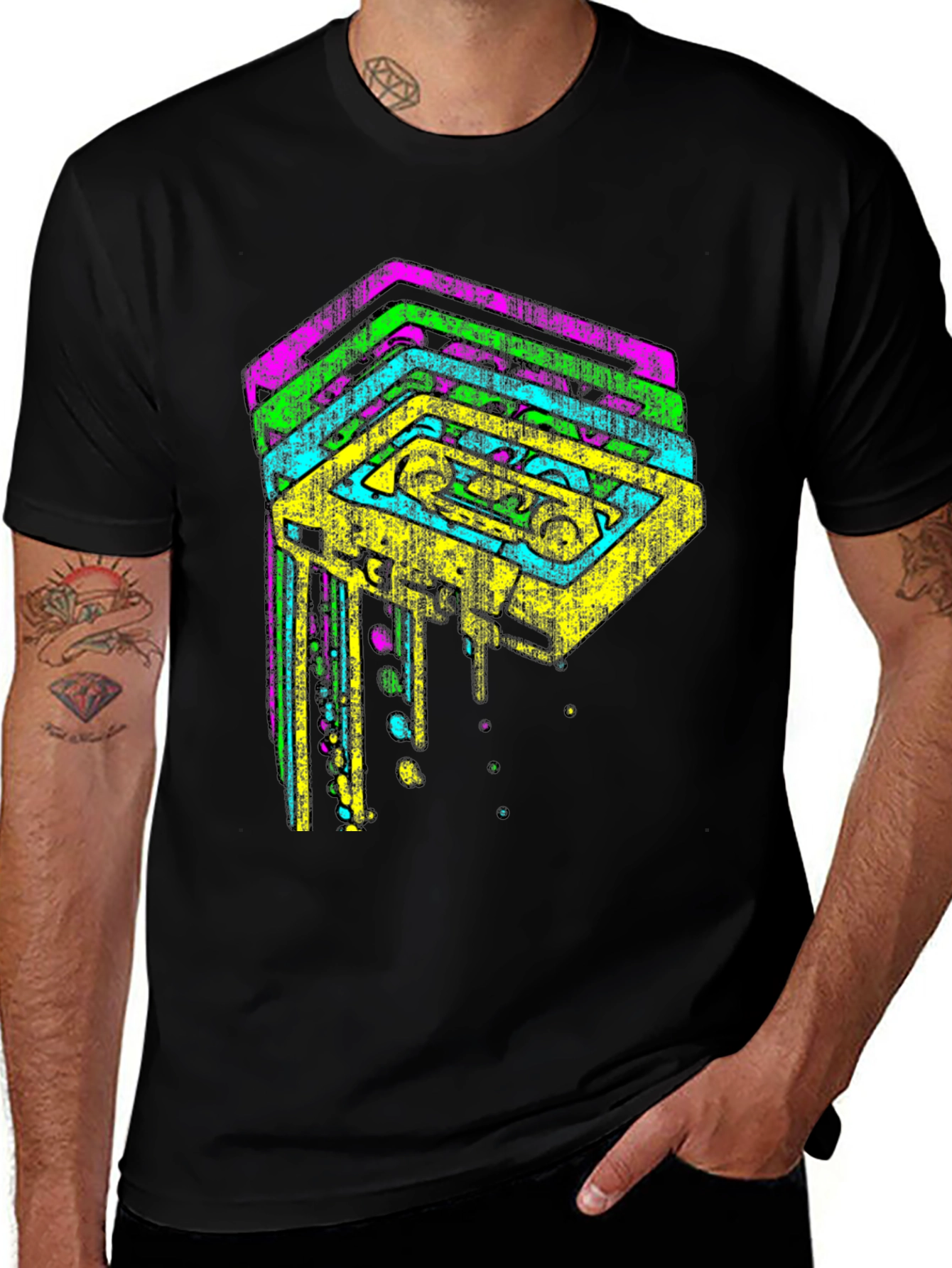 Variant 14 of Retro Cassette Tape Graphic Tee - 80s Vibes