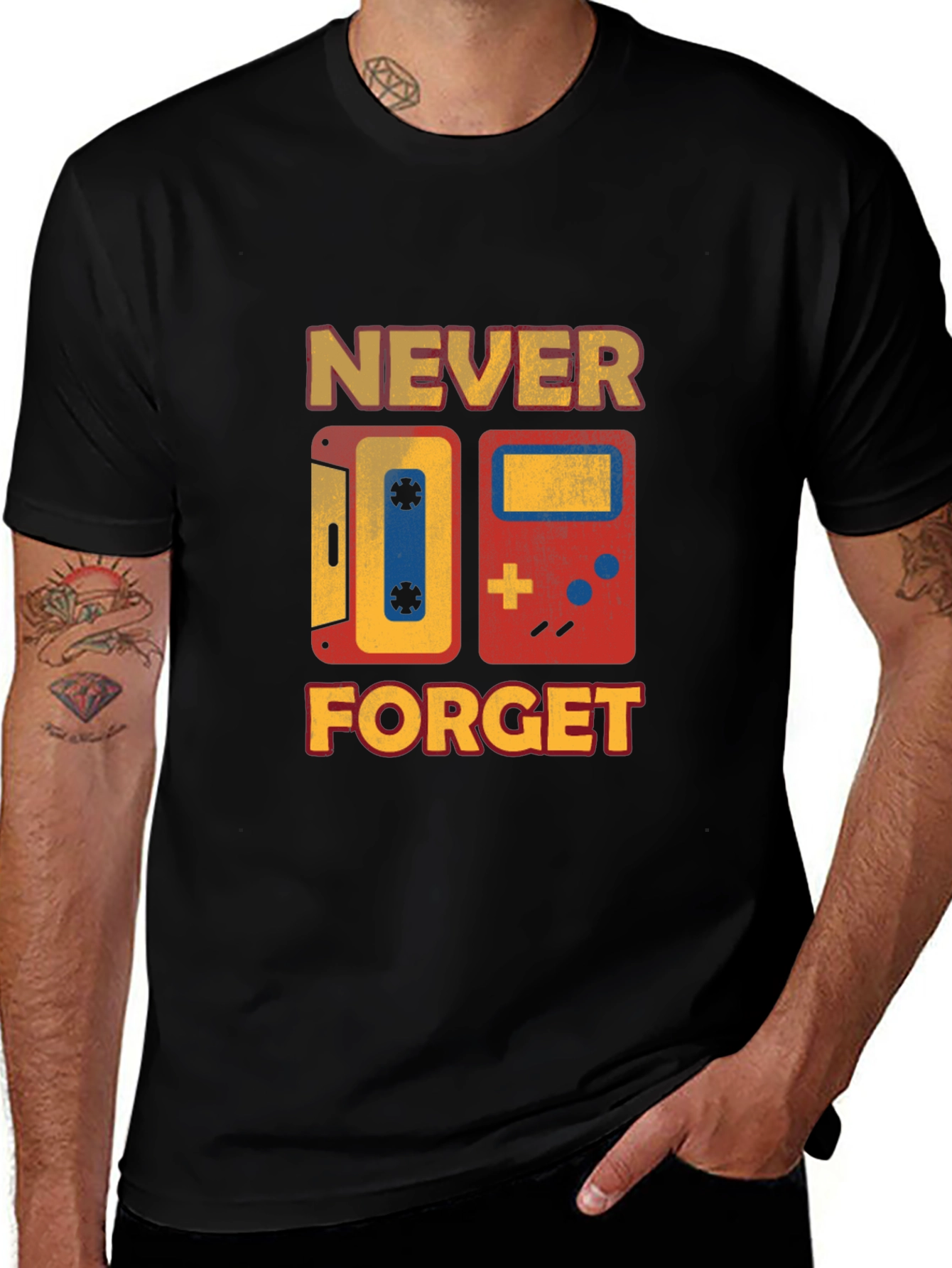 Variant 22 of Retro "Never Forget" Graphic T-Shirt