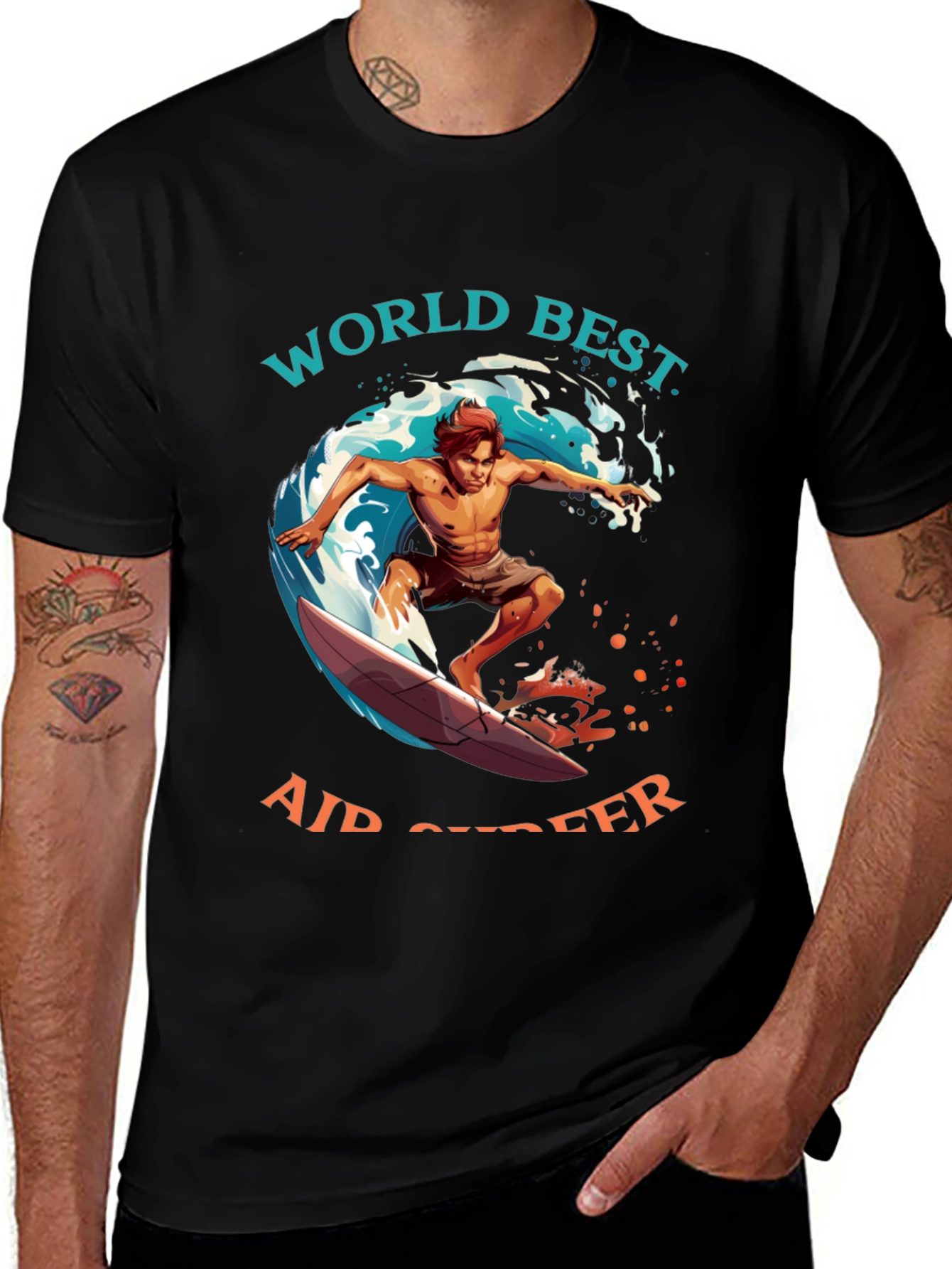 Variant 21 of World Best Air Surfer Graphic Tee