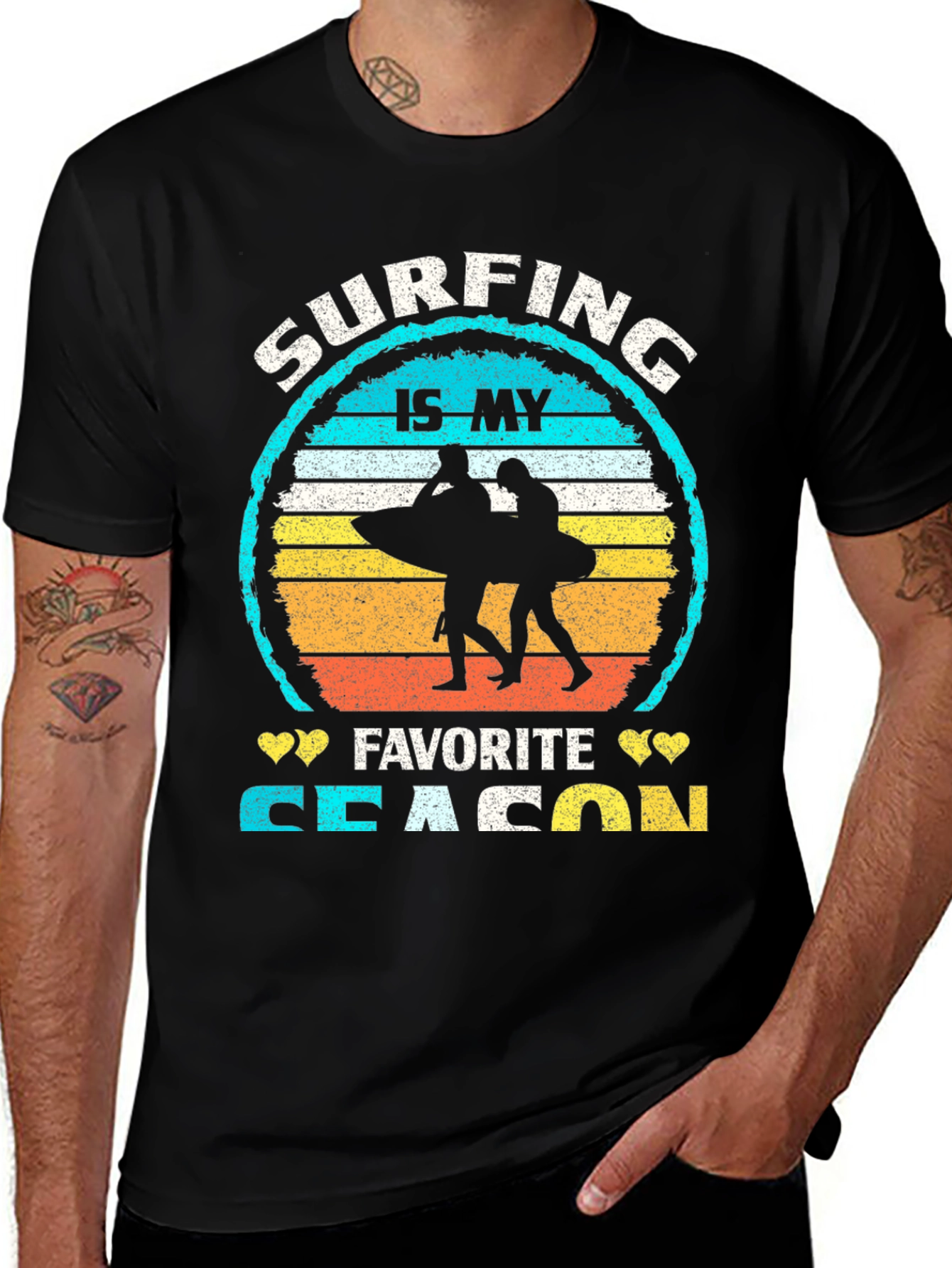 Variant 27 of Surfing Is My Favorite Season T-Shirt
