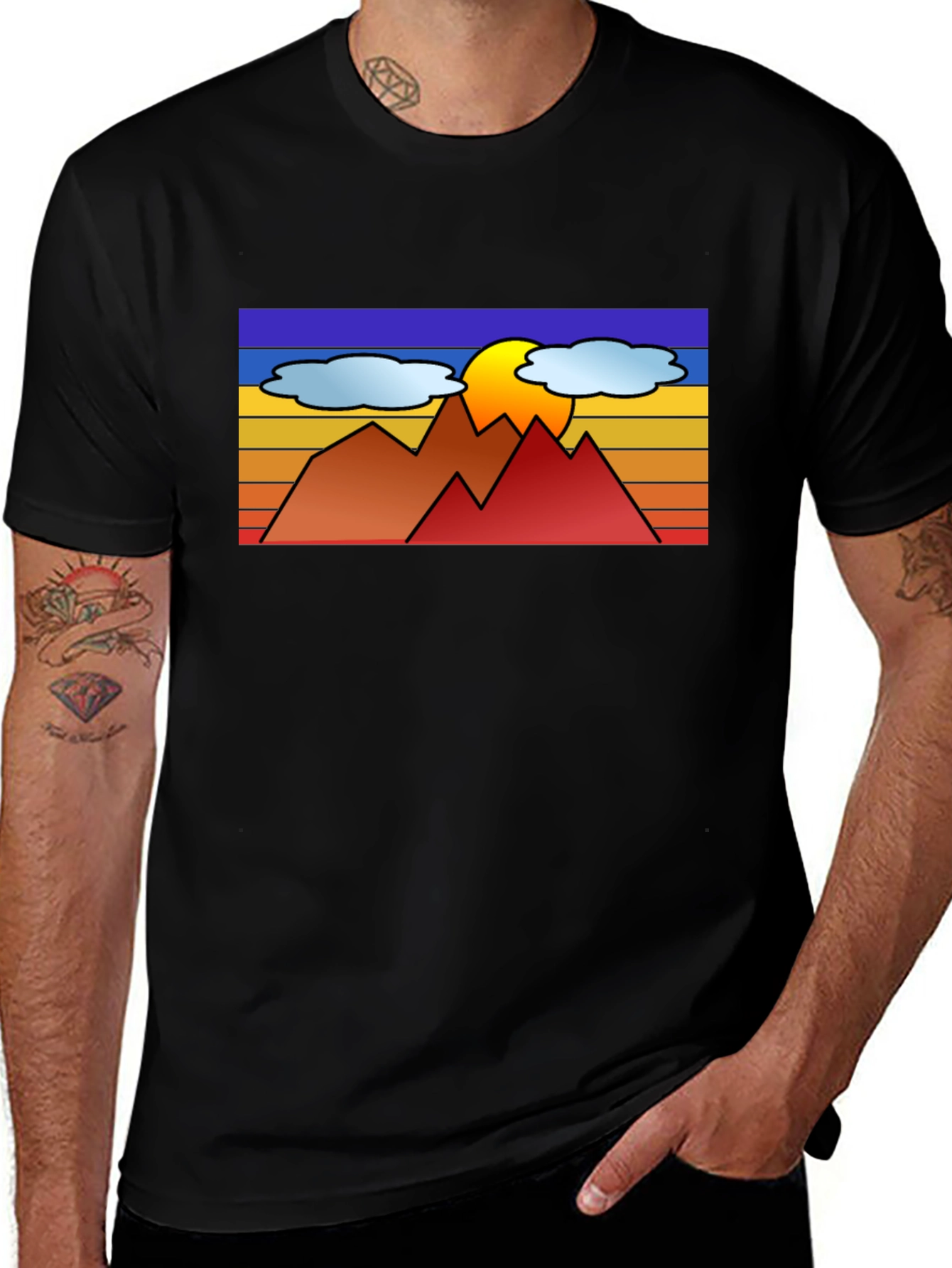 Variant 27 of Sunset Mountain Graphic Tee