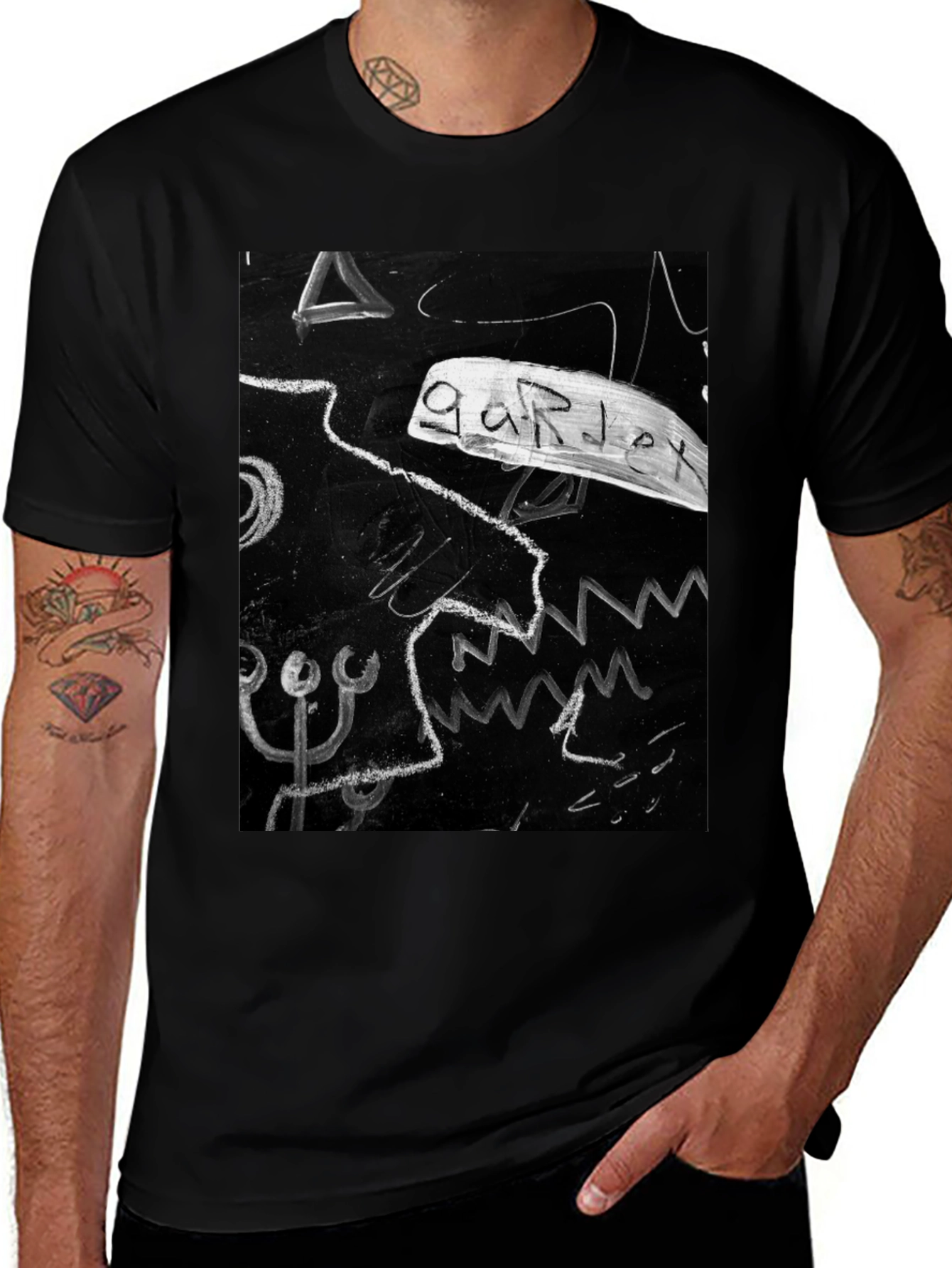 Variant 30 of Abstract Graphic Black T-Shirt