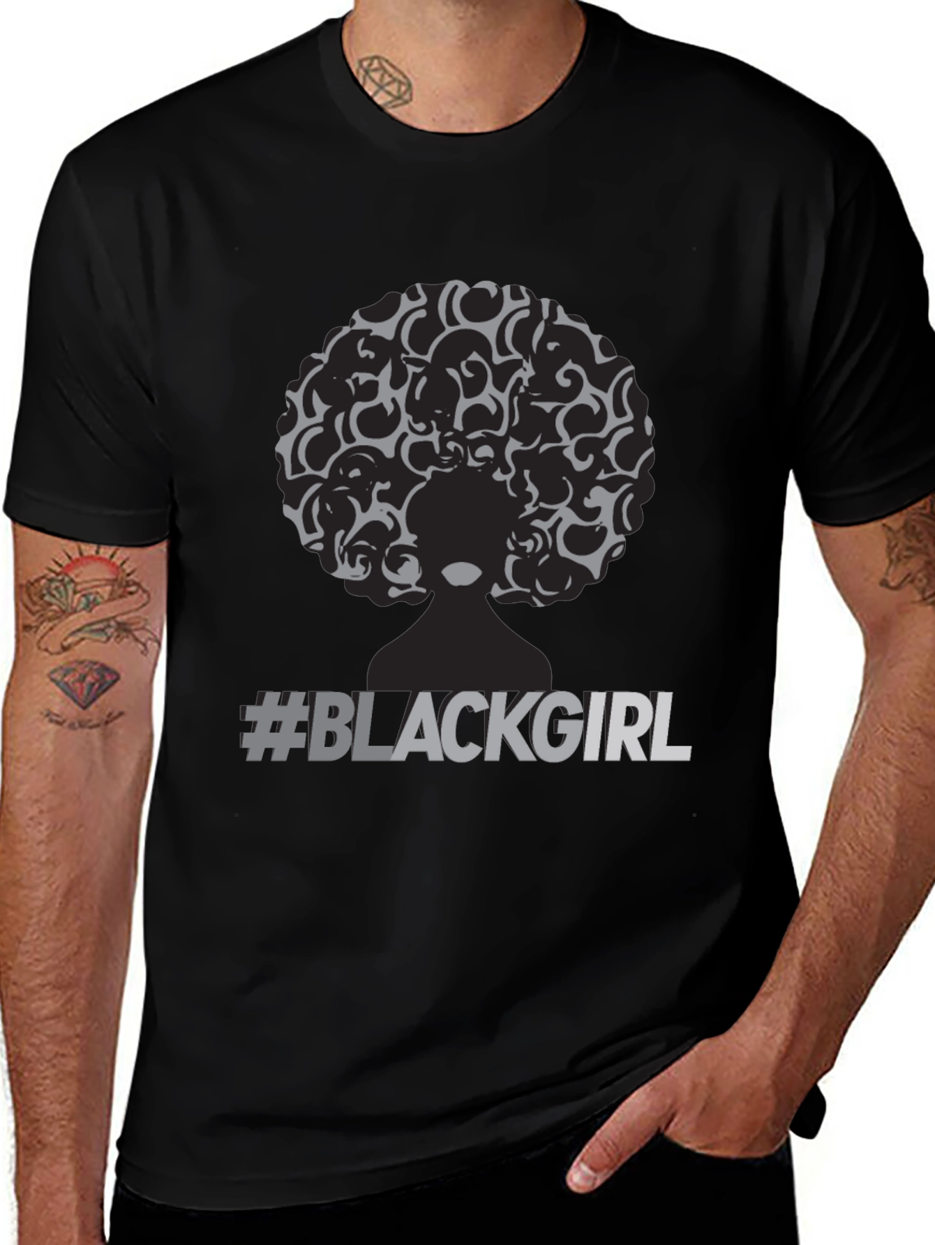 Black Girl Tee - Afro Pride T-Shirt