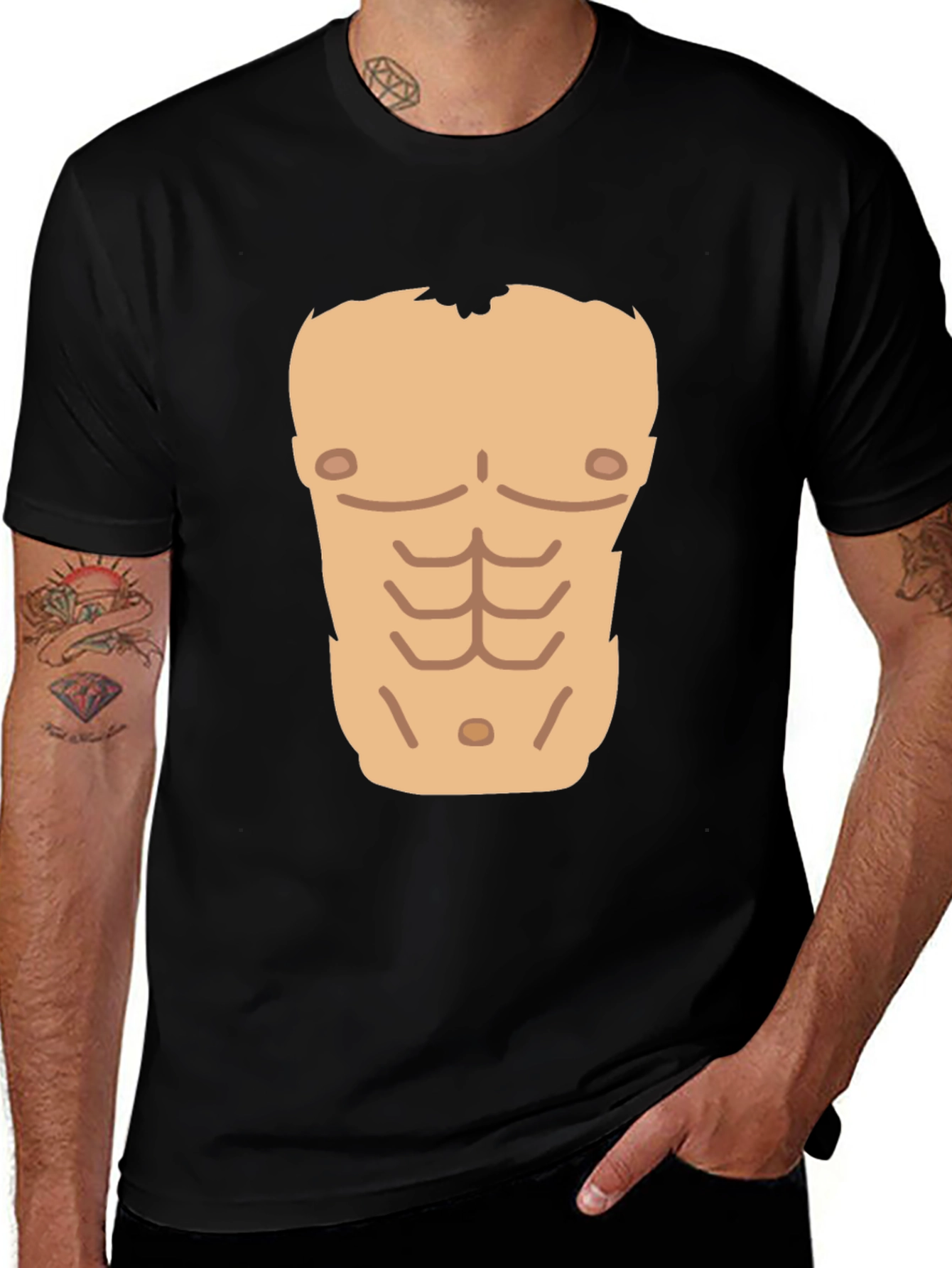 Variant 11 of Funny Six Pack Abs T-Shirt - Novelty Graphic Tee