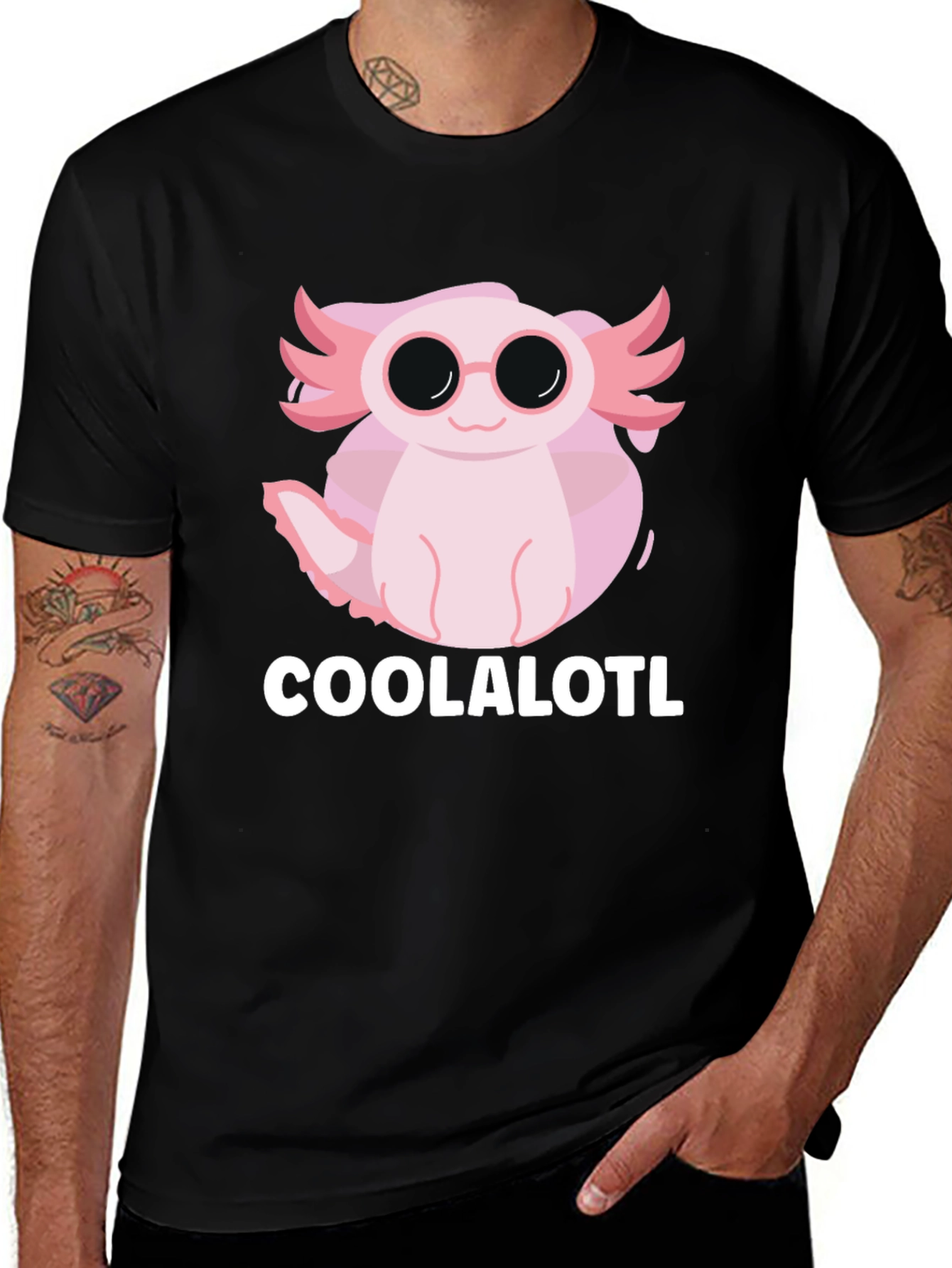Variant 22 of Coolalotl T-Shirt - Axolotl Design