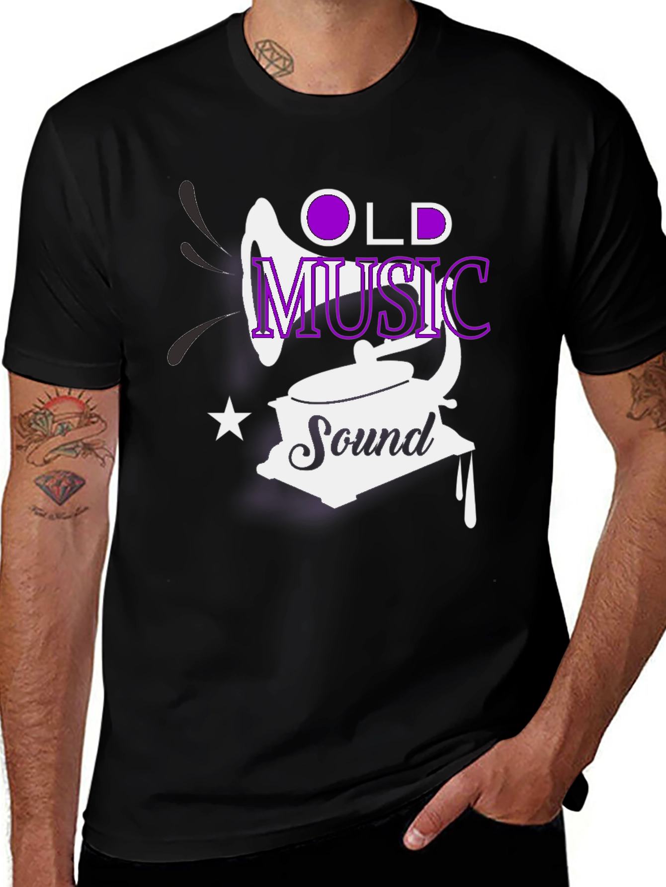 Variant 5 of Retro Music T-Shirt - Old Music Sound