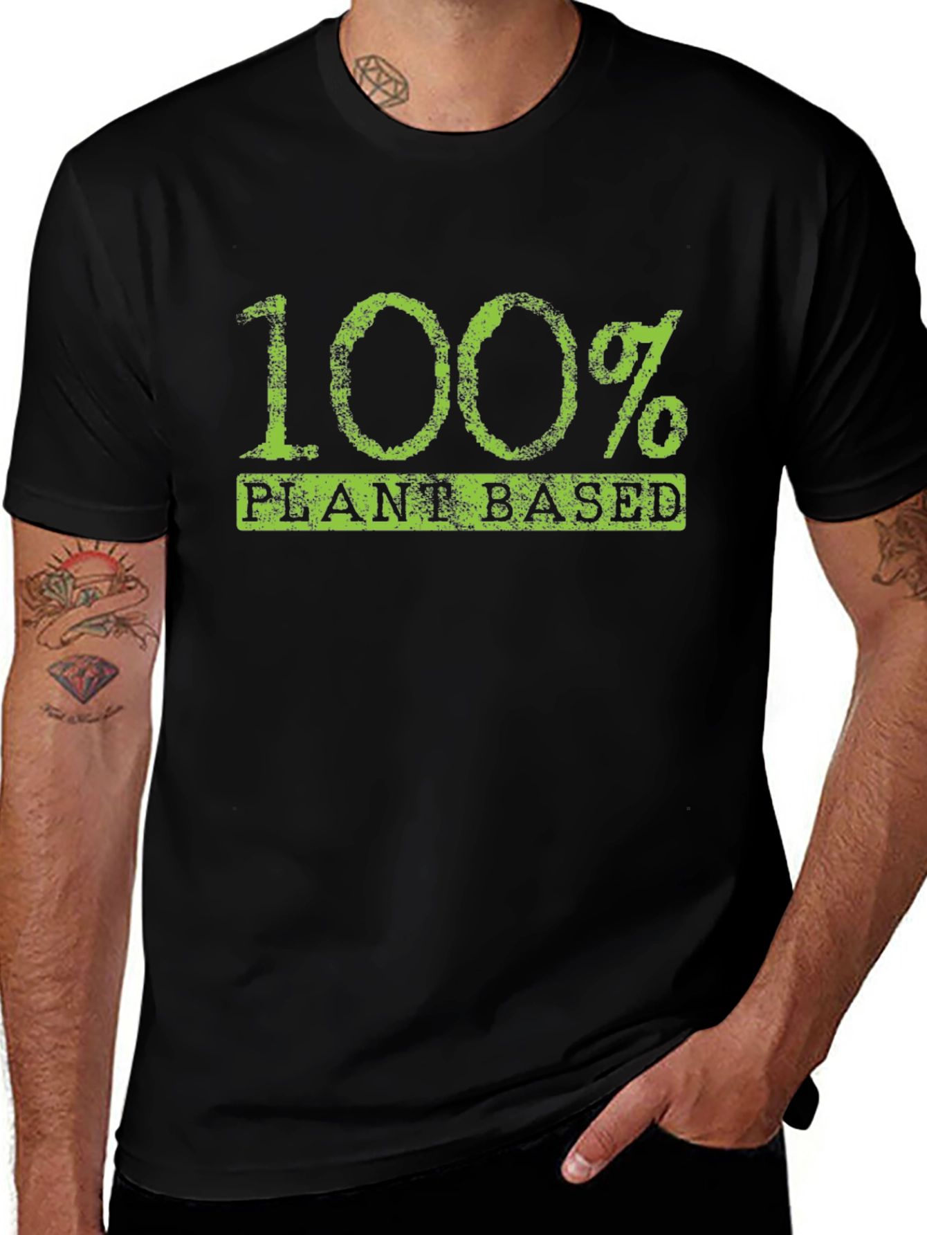 Variant 13 of 100% Plant Based T-Shirt - Vegan Lifestyle Tee