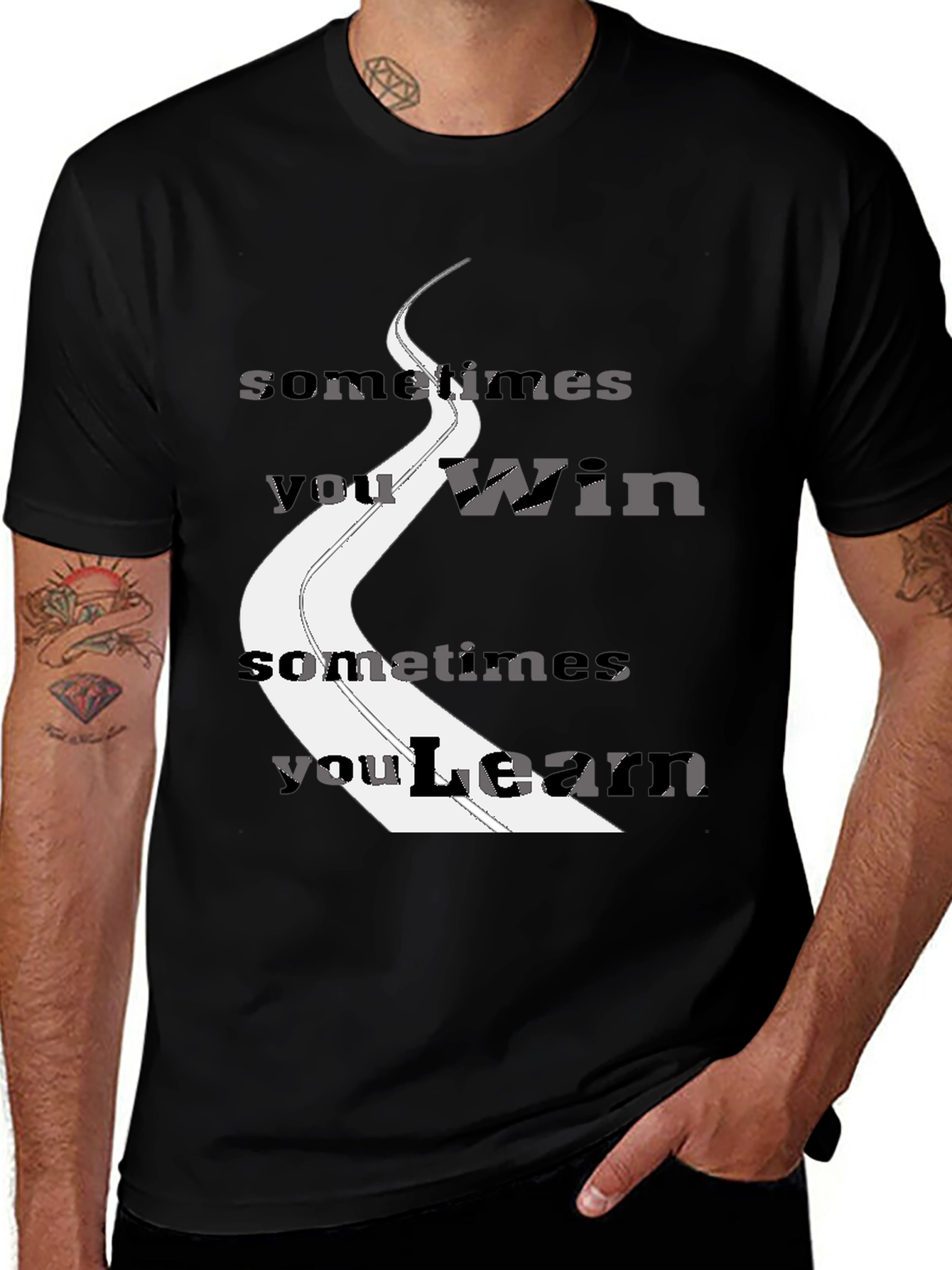 Variant 11 of Sometimes You Win You Learn Graphic Tee